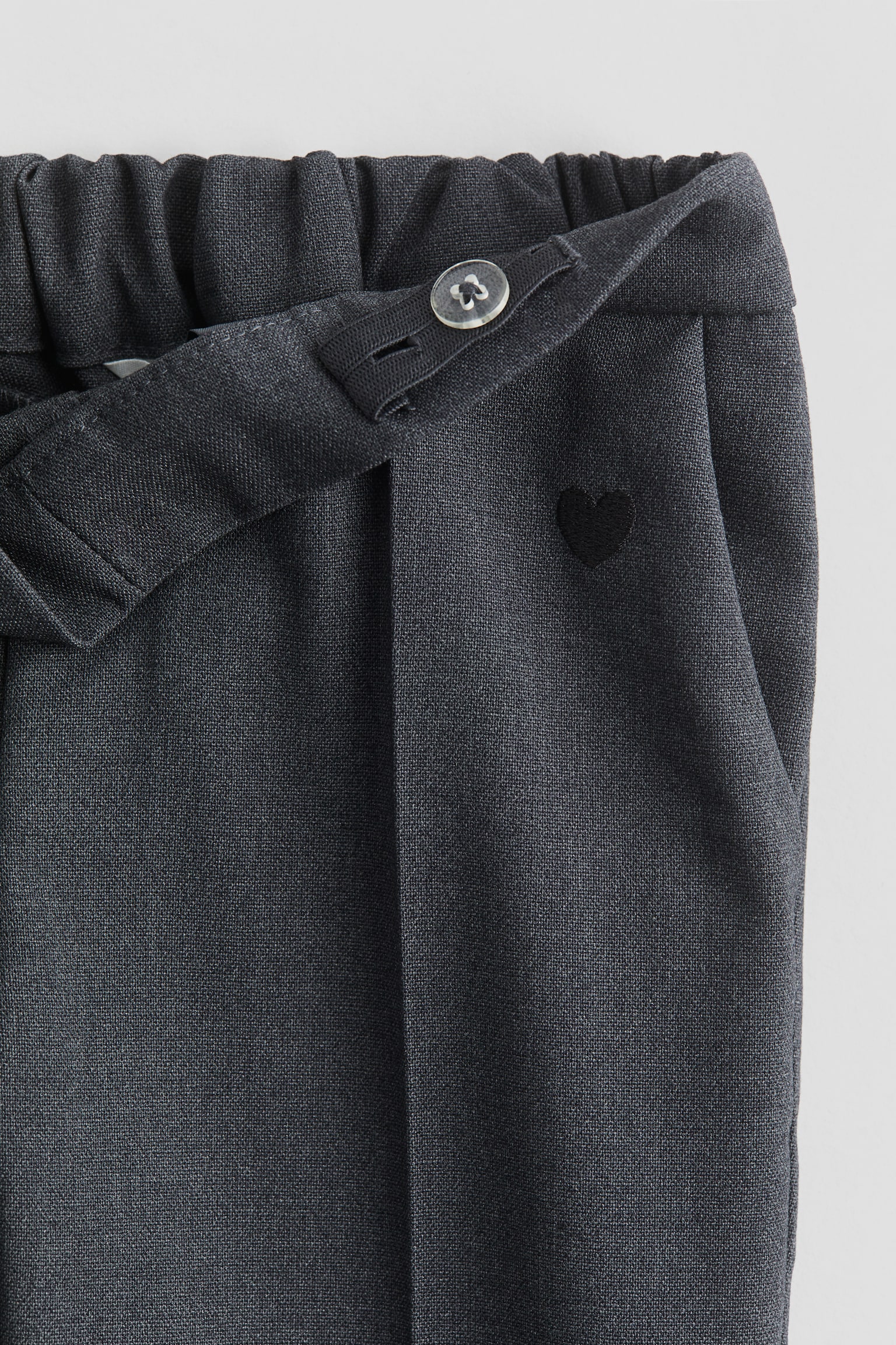 2-pack school trousers - Dark grey - 3