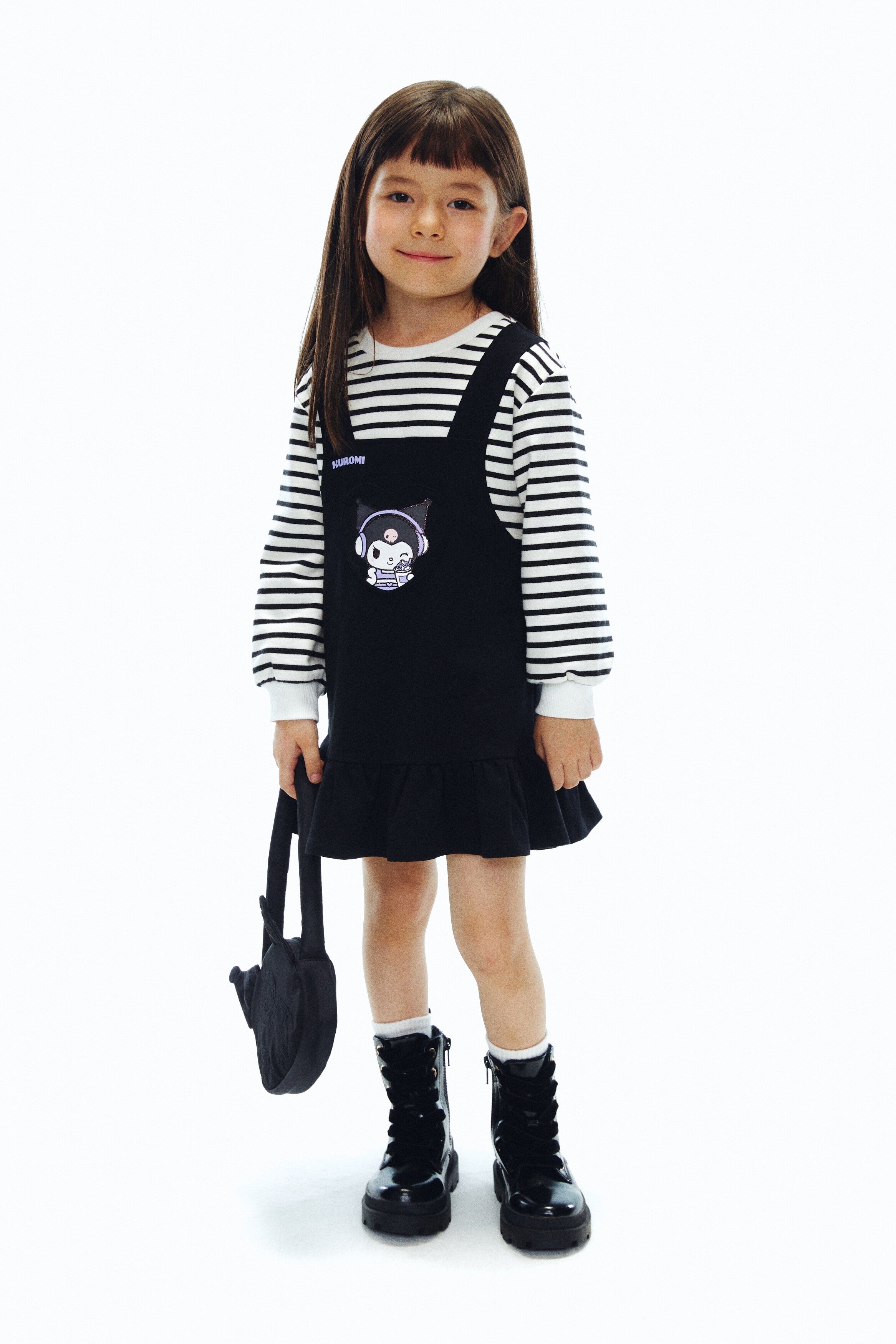 デザインスウェットワンピース - ブラック／クロミ - Kids | H&M JP