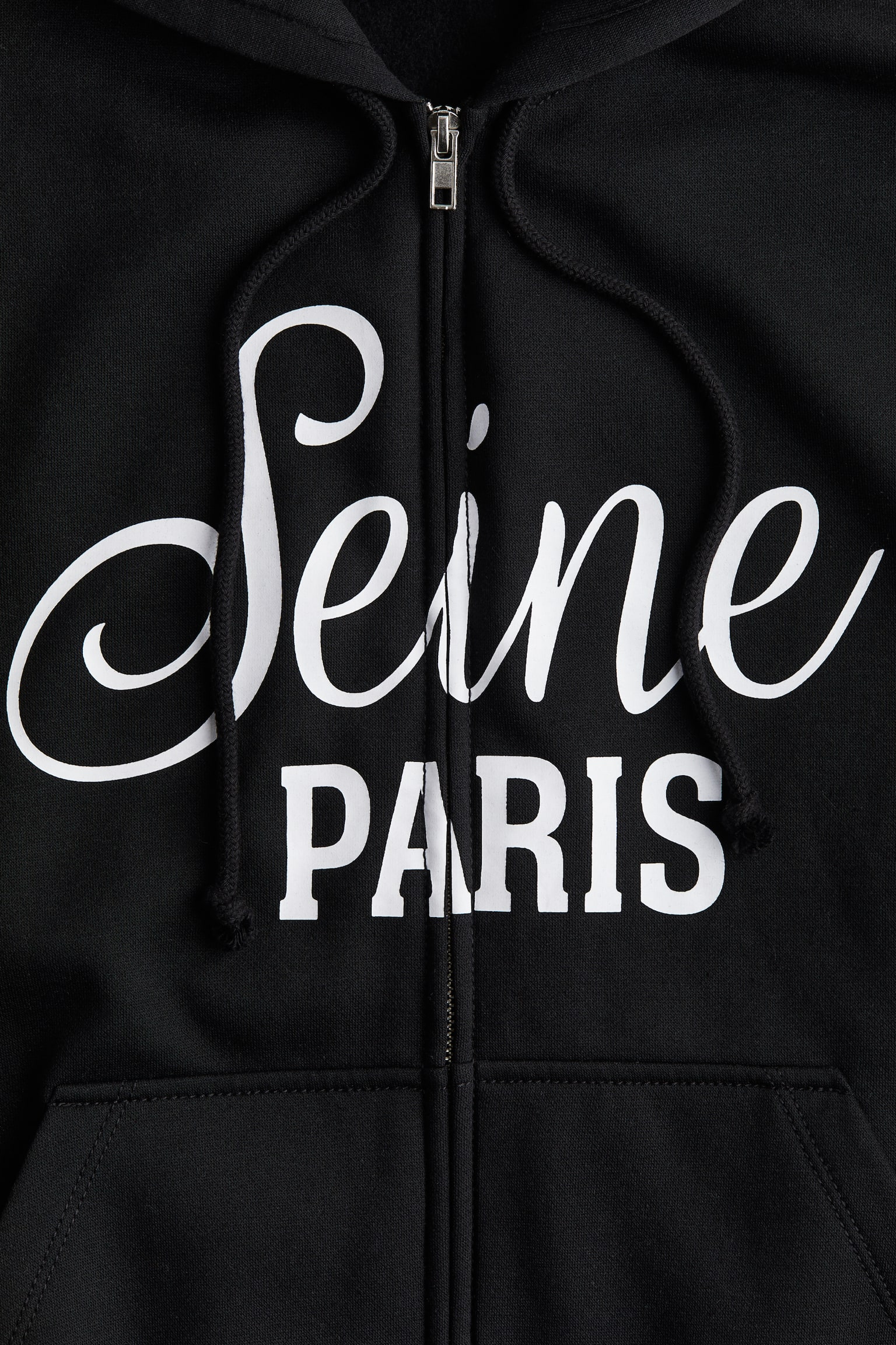 Oversized zip-through hoodie - Black/Seine/Red/Saint-Denis/Light beige/California/Light beige/Pure at Heart - 6