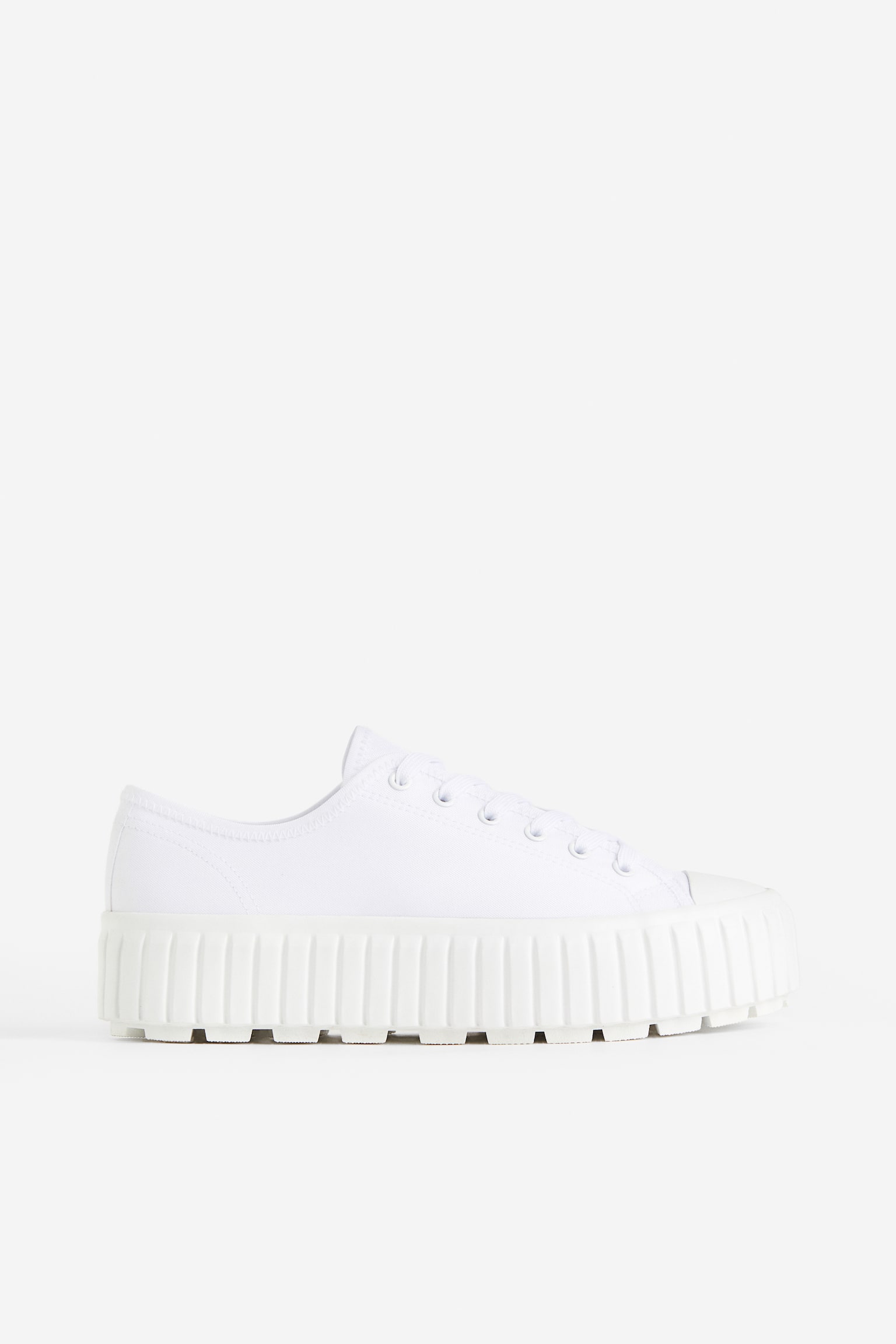 Chunky Platform Sneakers - White/Light blue - 1