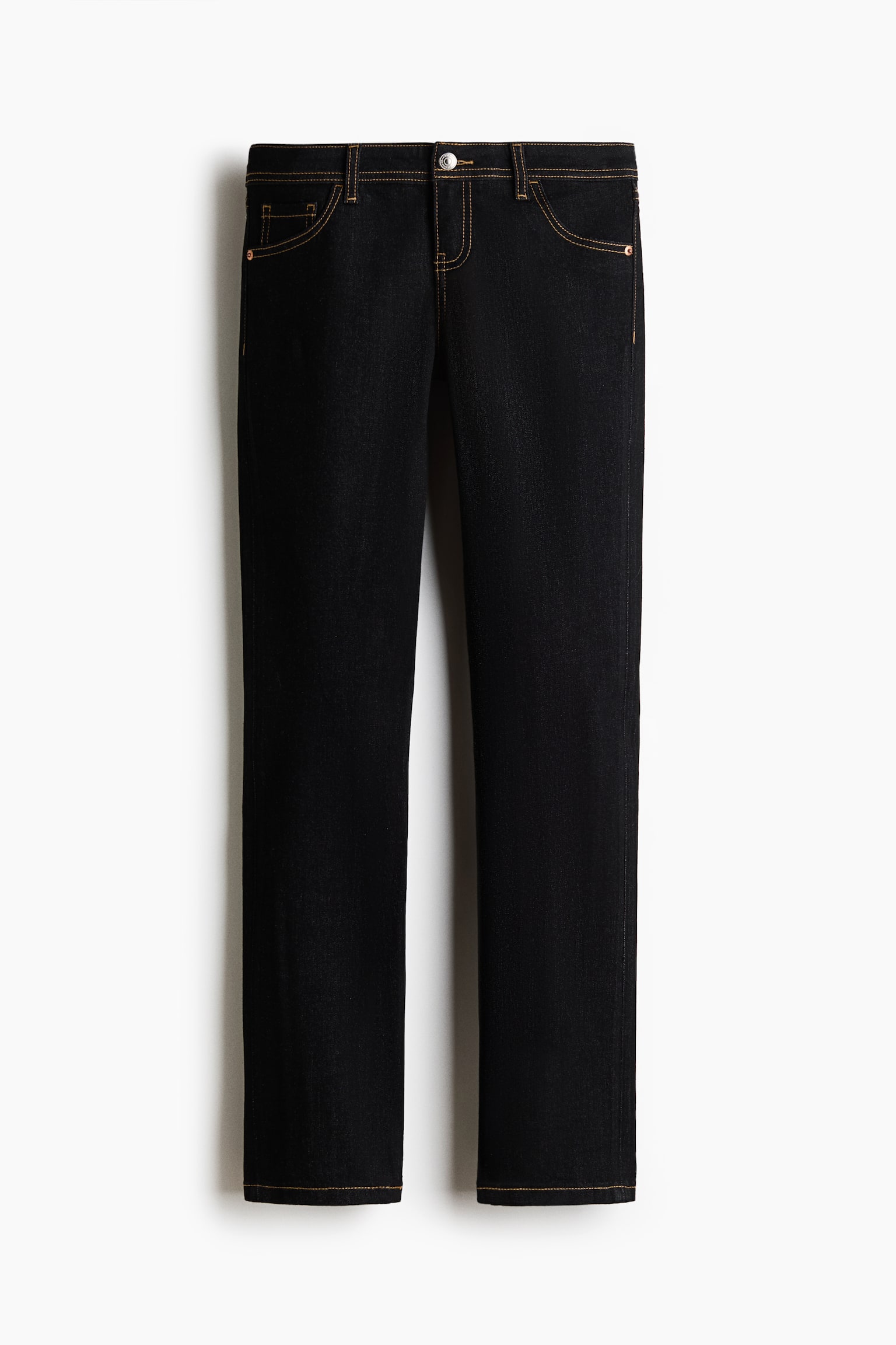 Skinny Ultra Low Waist Ankle Jeans - Negro denim/Azul denim oscuro - 1