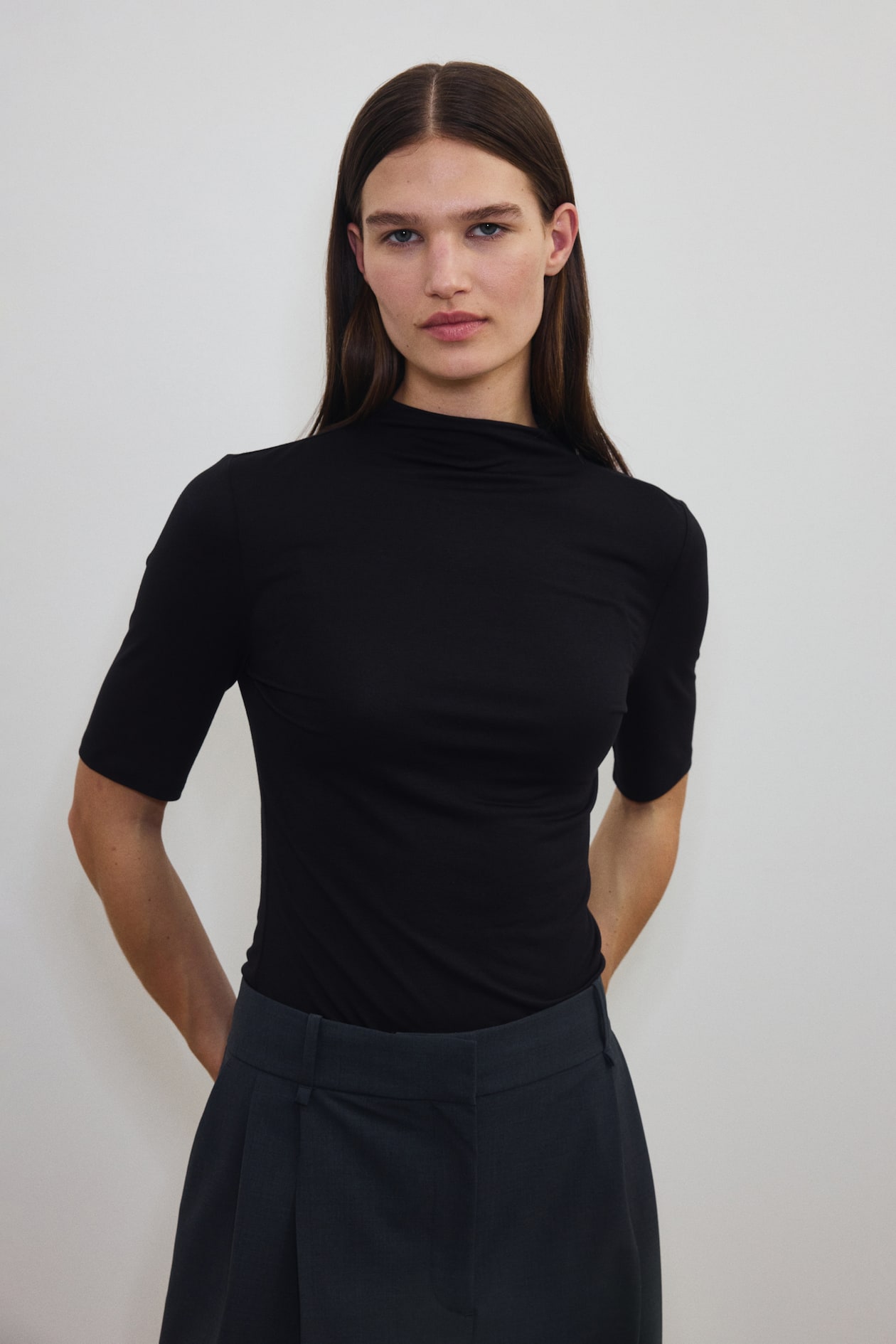 Warming Slim-Fit Mock Turtleneck T-Shirt - image 4