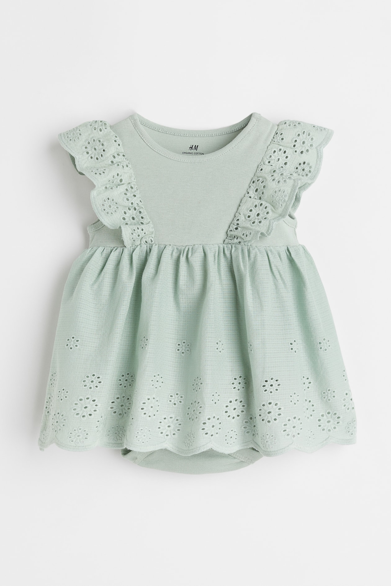 Dress with Bodysuit - Round Neck - Sleeveless - Light green - Kids | H&M US