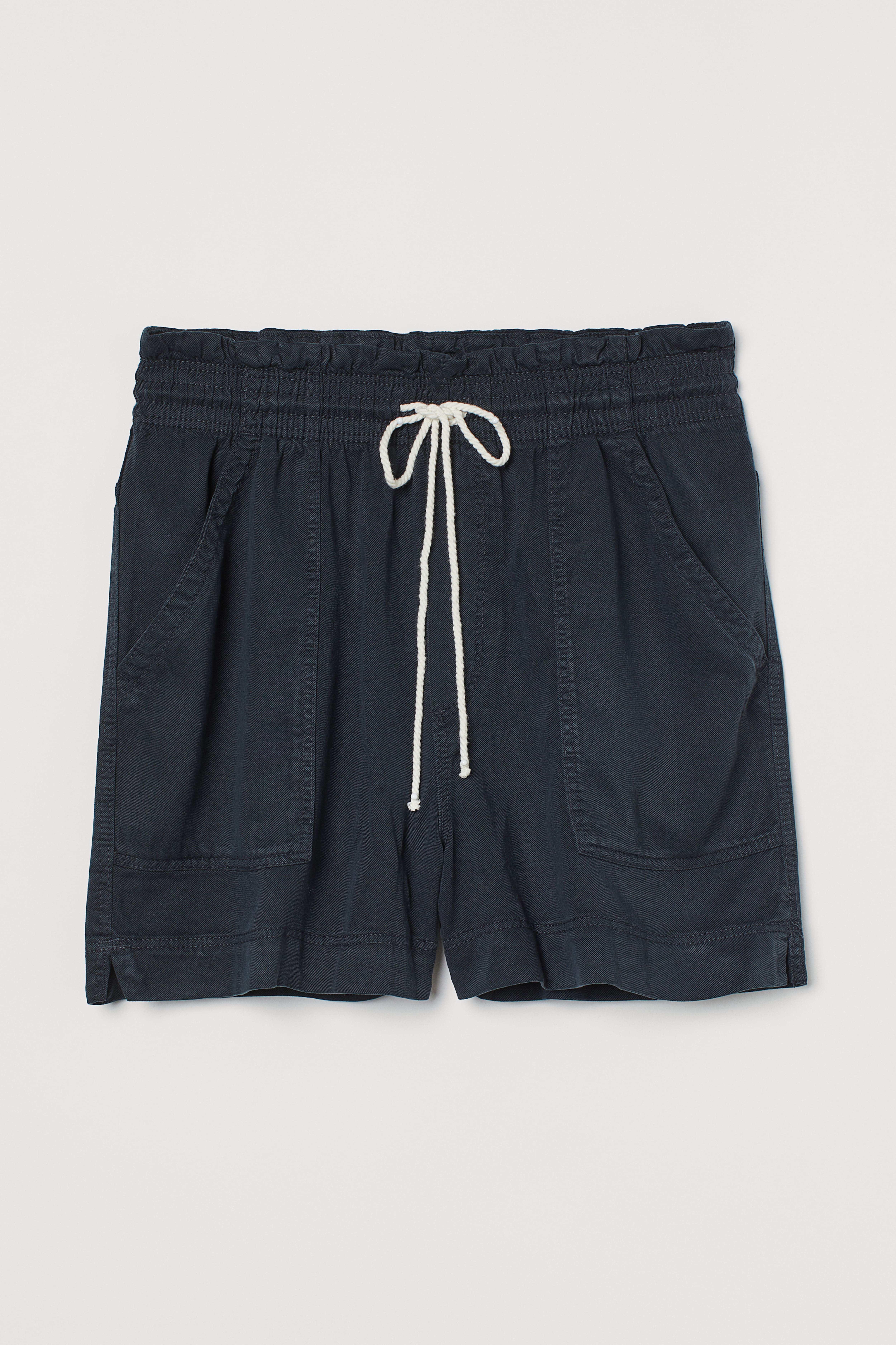 Lyocell paper bag shorts