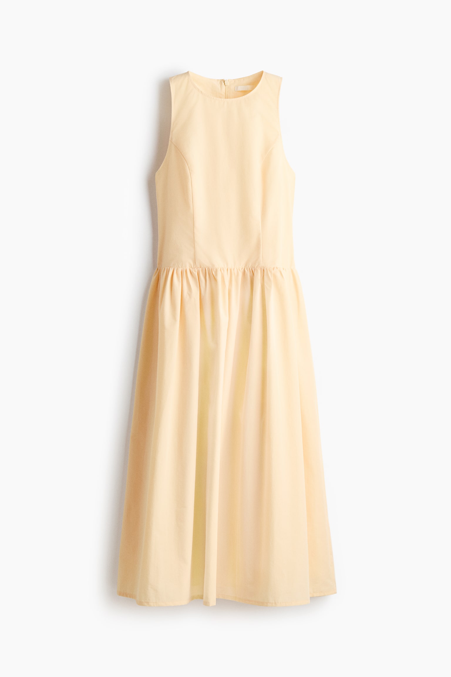Sleeveless Dress - Light yellow/Light blue - 1