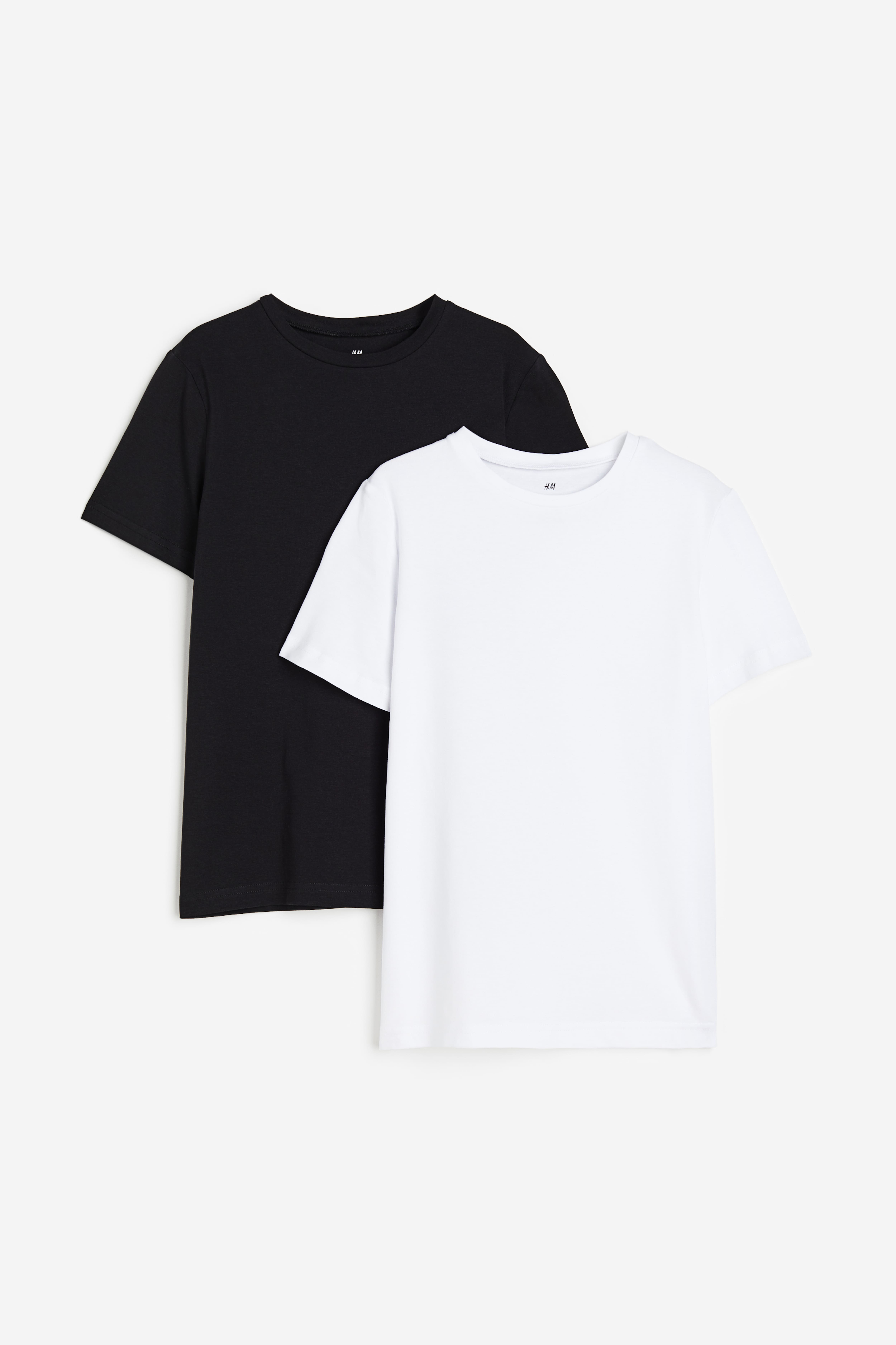 H&m slim fit white t shirt best sale