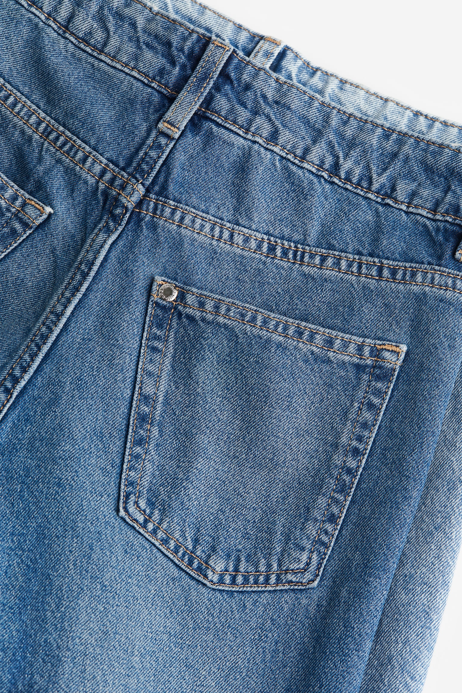 Детские джинсы H&M 2-pack Loose Fit, цвет: Джинсовый синий, вариант 1 — фото 3