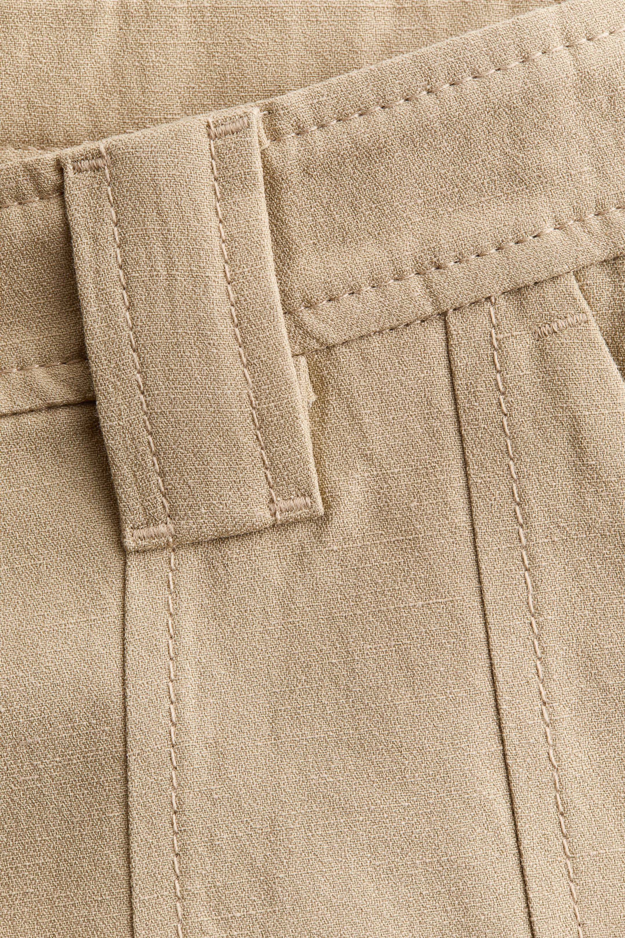 Linen-Blend Shorts