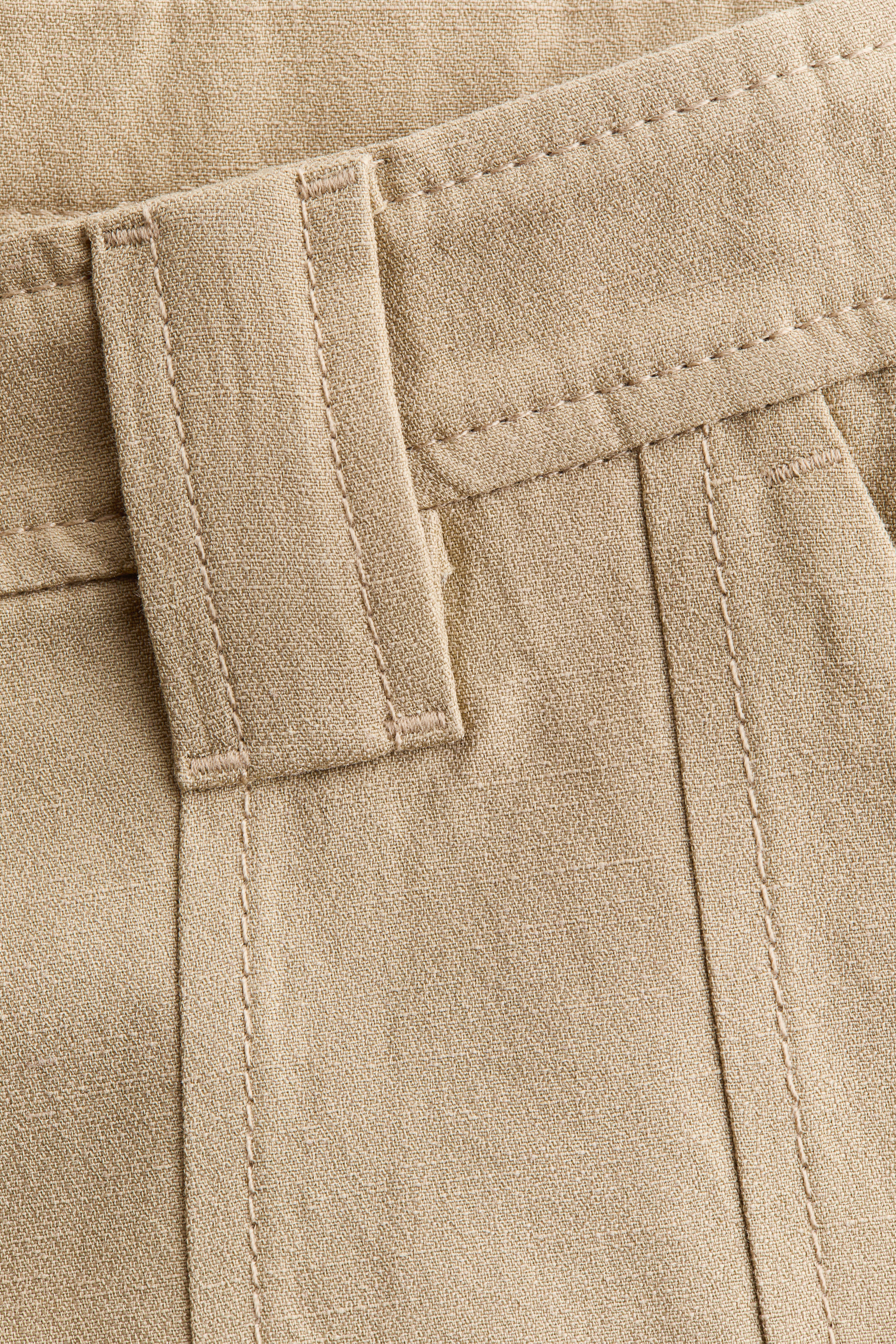 Linen-Blend Shorts
