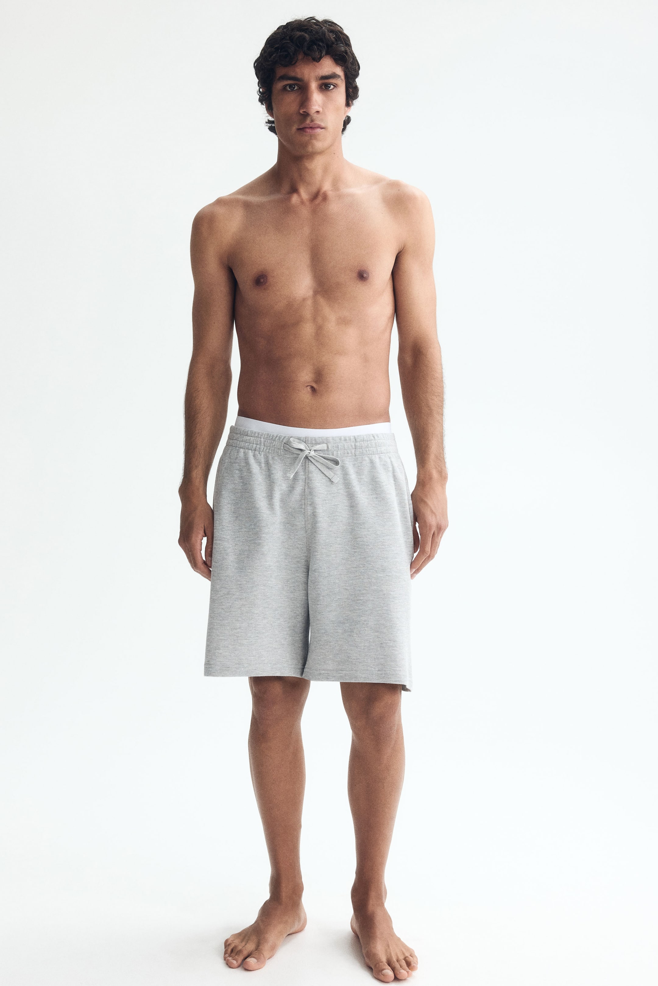 Relaxed-Fit Waffled Shorts