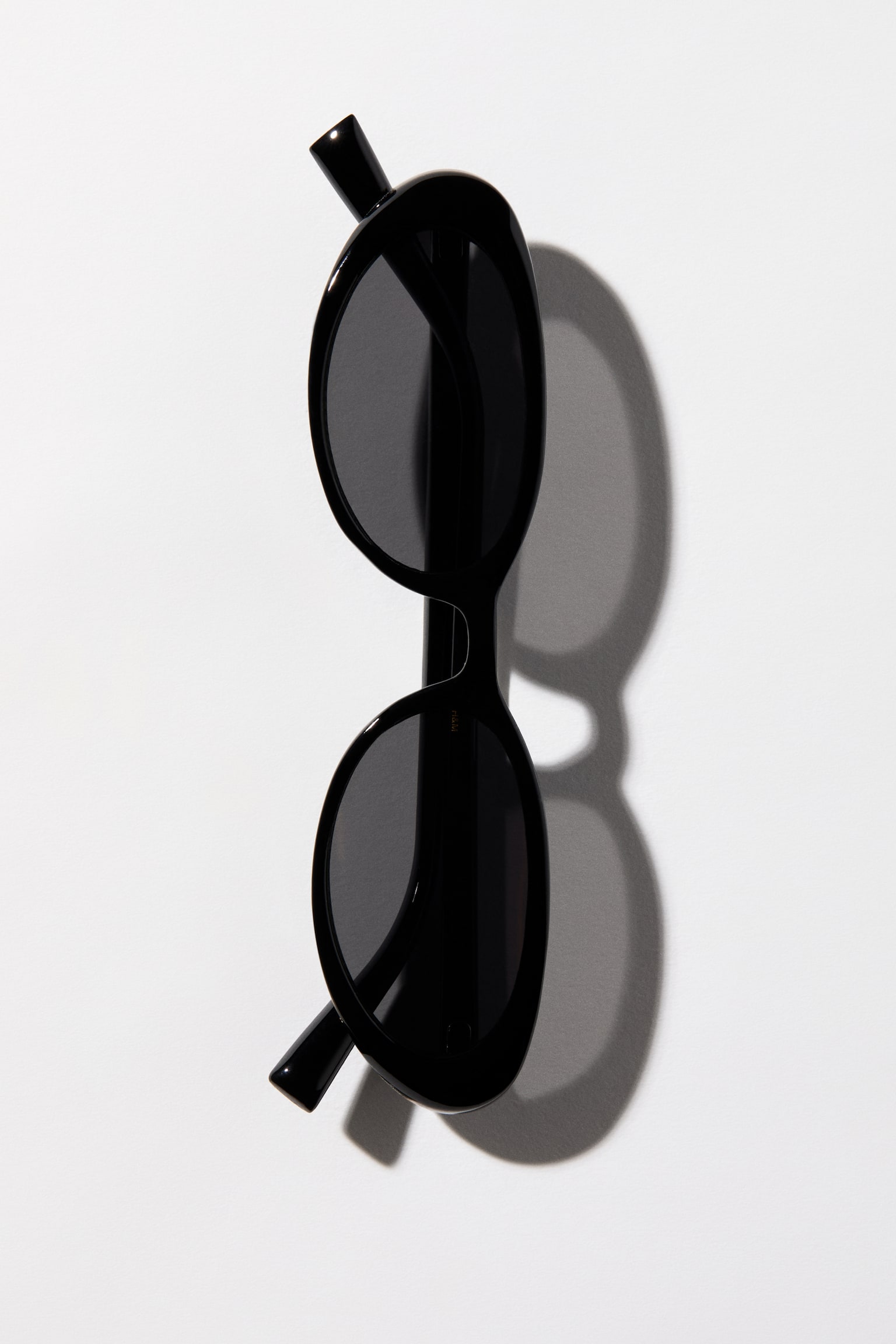 Slim sunglasses - Black/Tortoiseshell pattern - 1