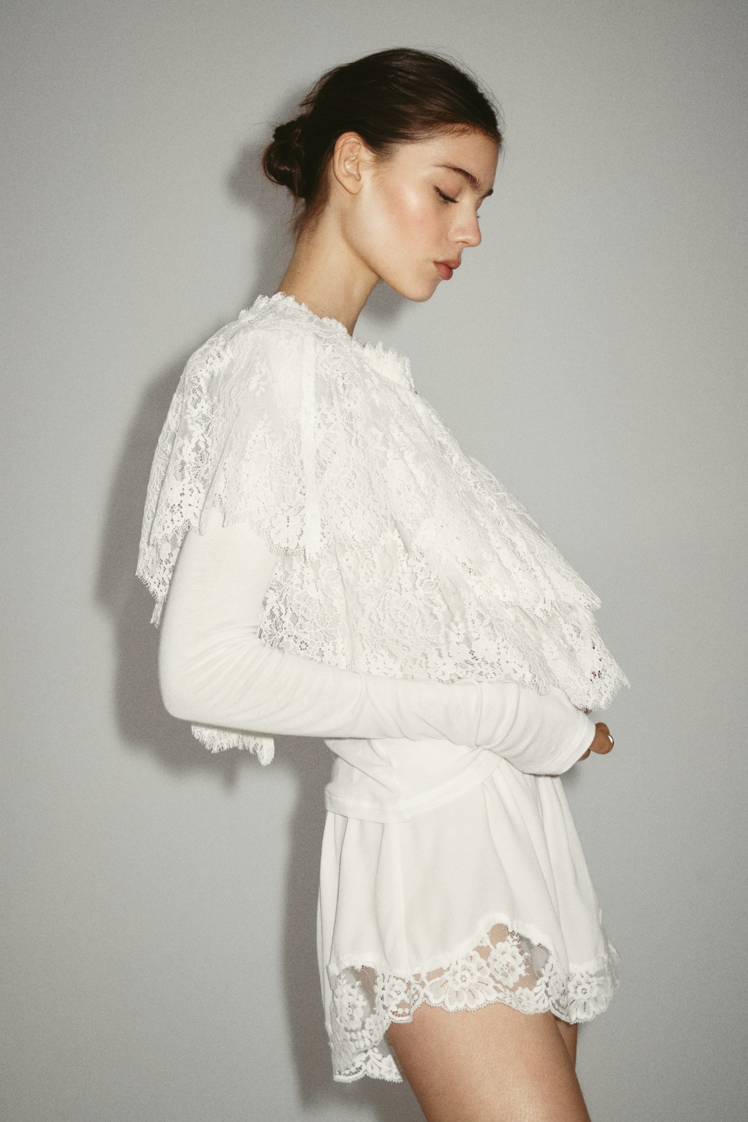 Lace top - White - 3