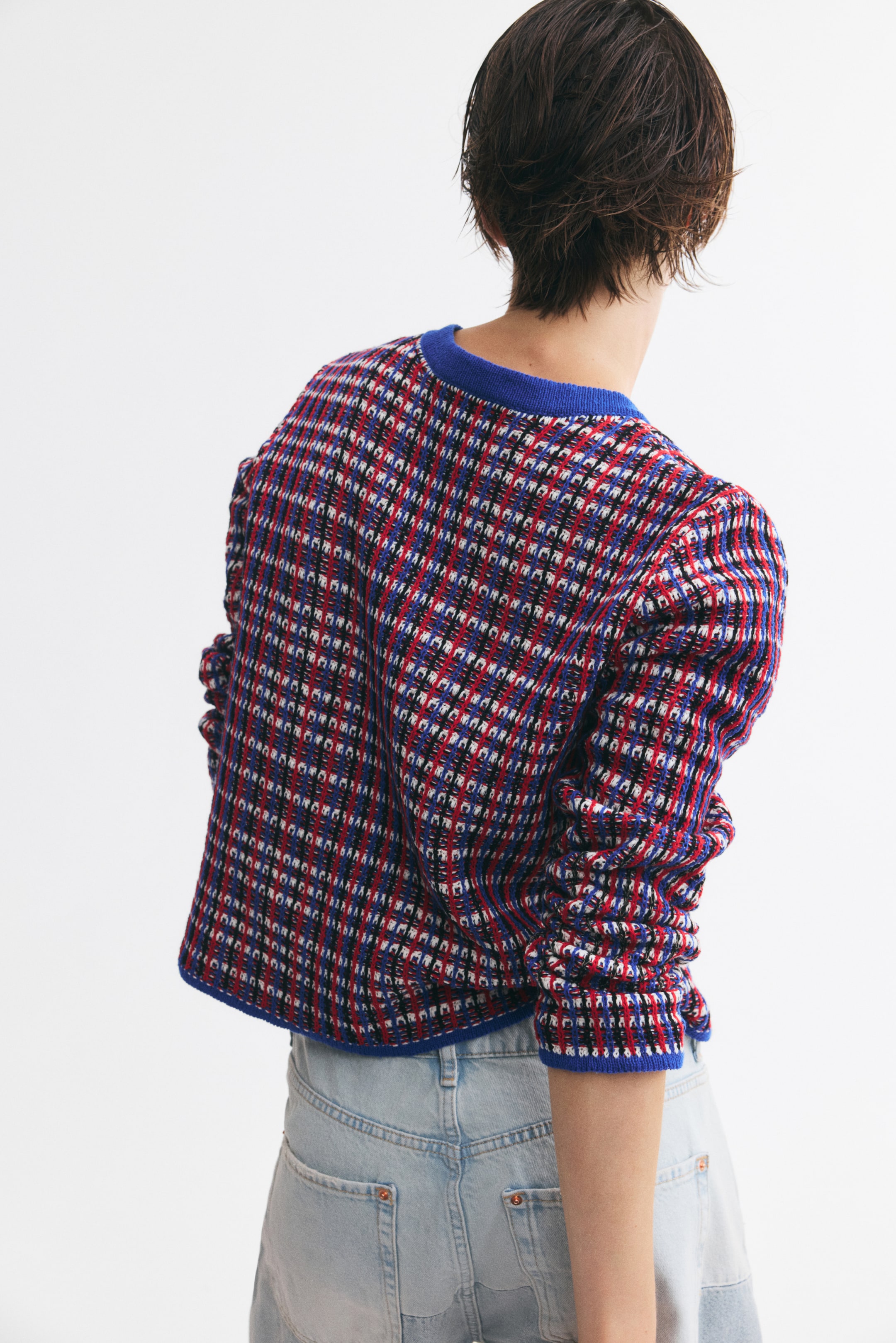 Textured-Knit Cardigan