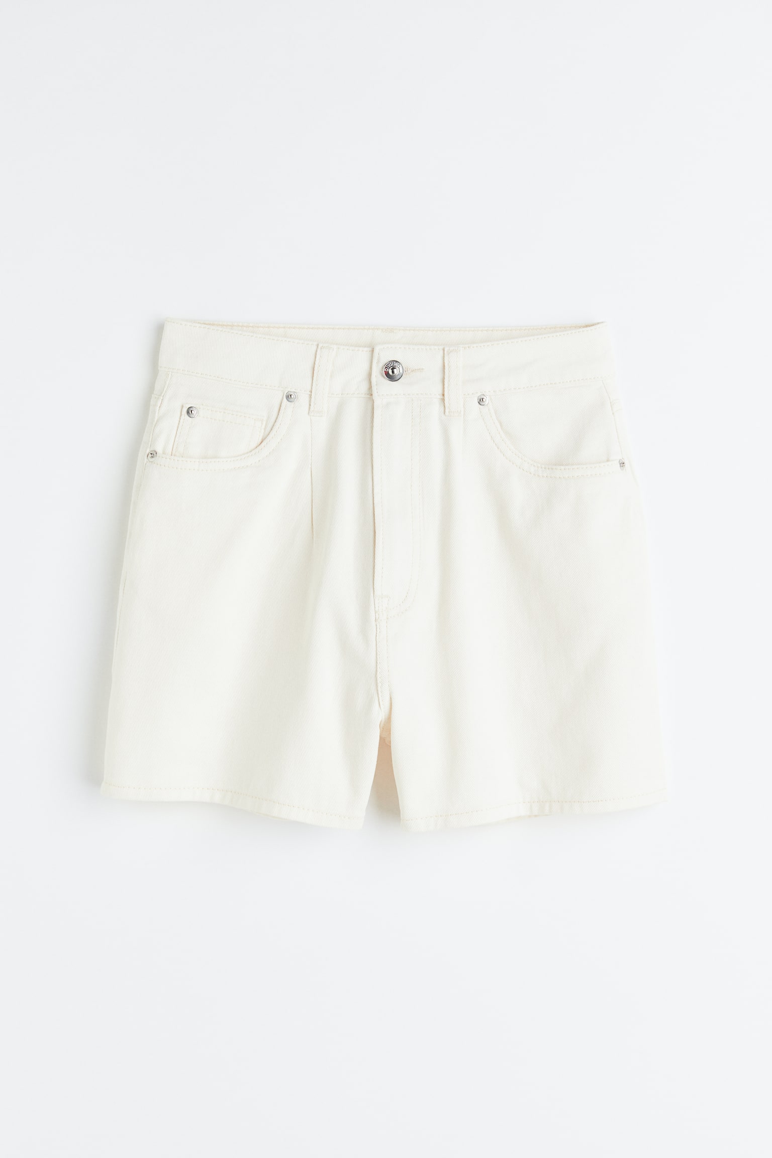 Twill shorts - Cream