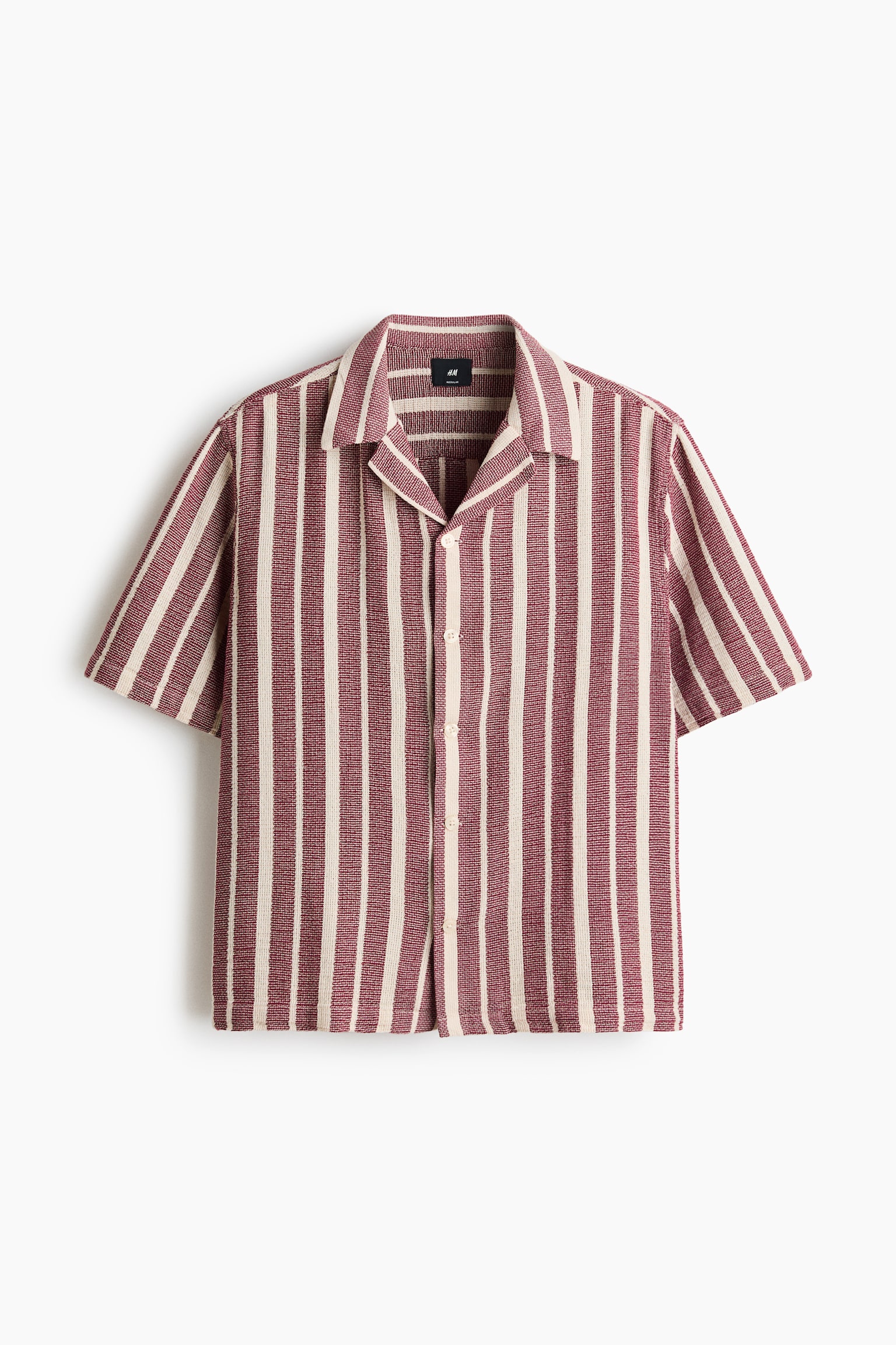 חולצה Regular Fit - אדום כהה/פסים/שחור/פסים/חום כהה/פסים - 2