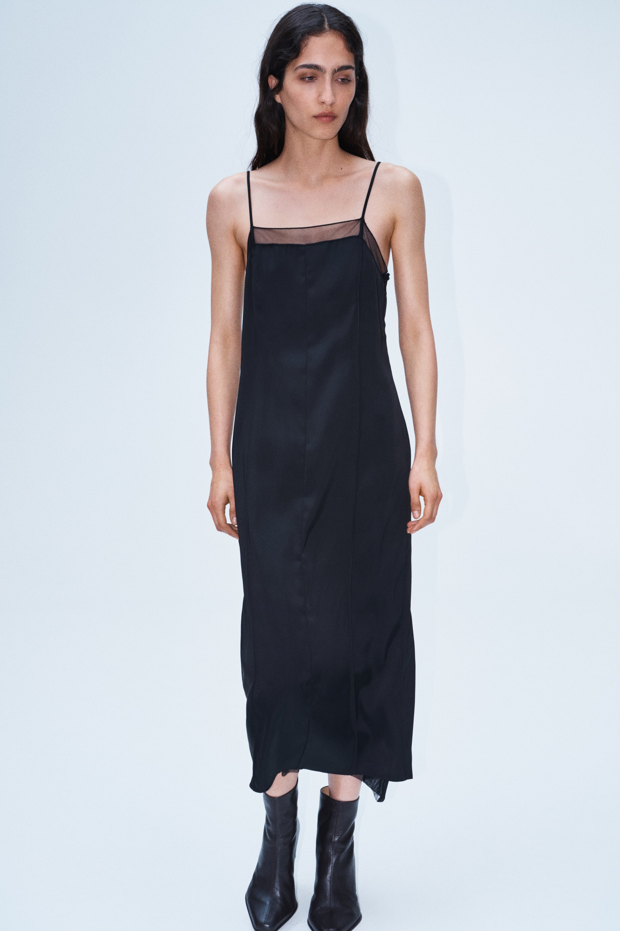 Layered Satin Dress
