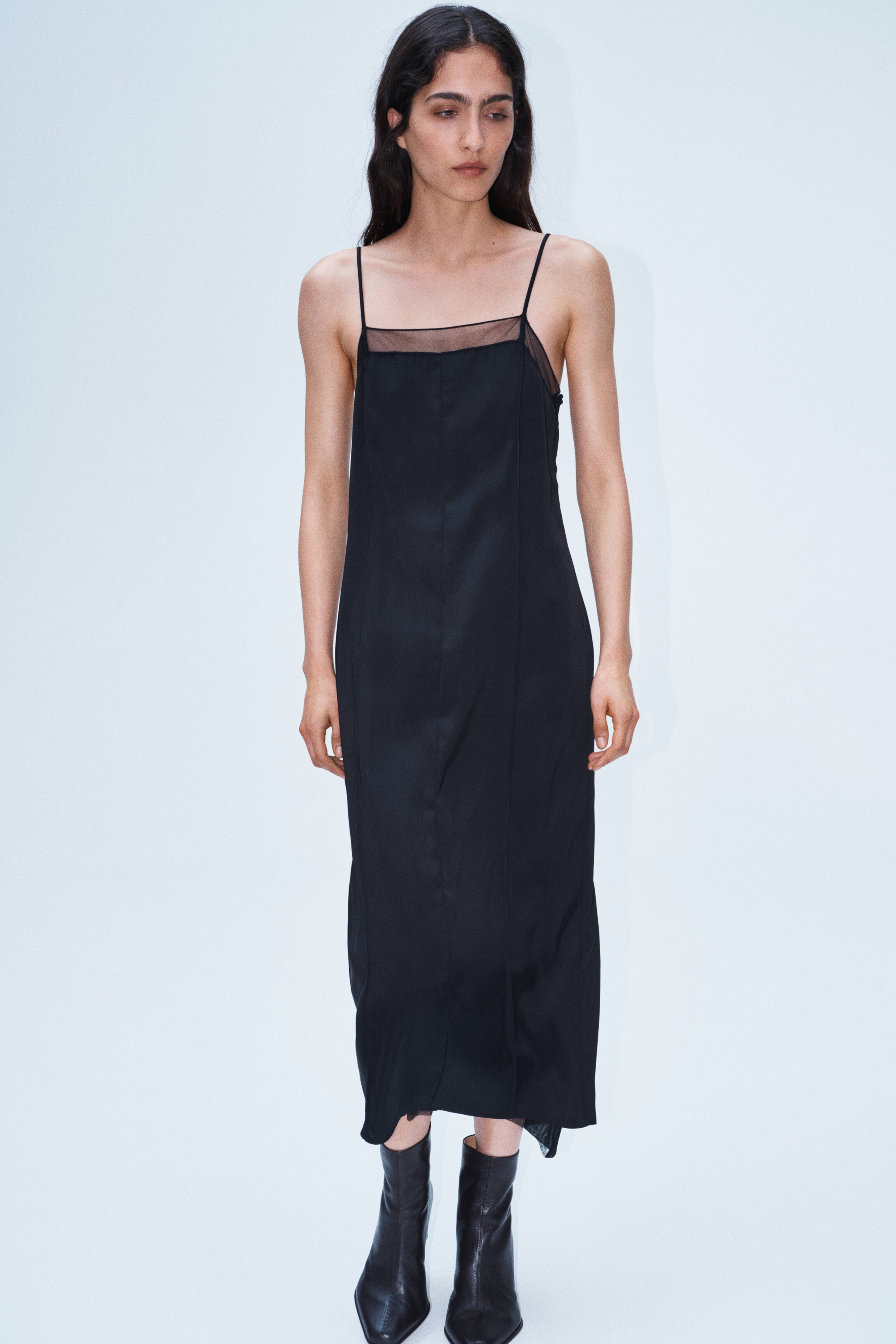 Layered Satin Dress