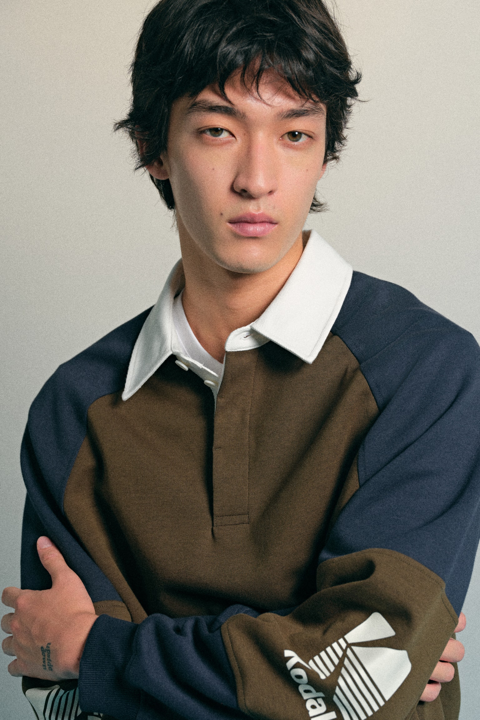 Áo rugby Loose Fit - Màu xanh lá đậm/Kodak/Màu đỏ sáng/Kodak - 3