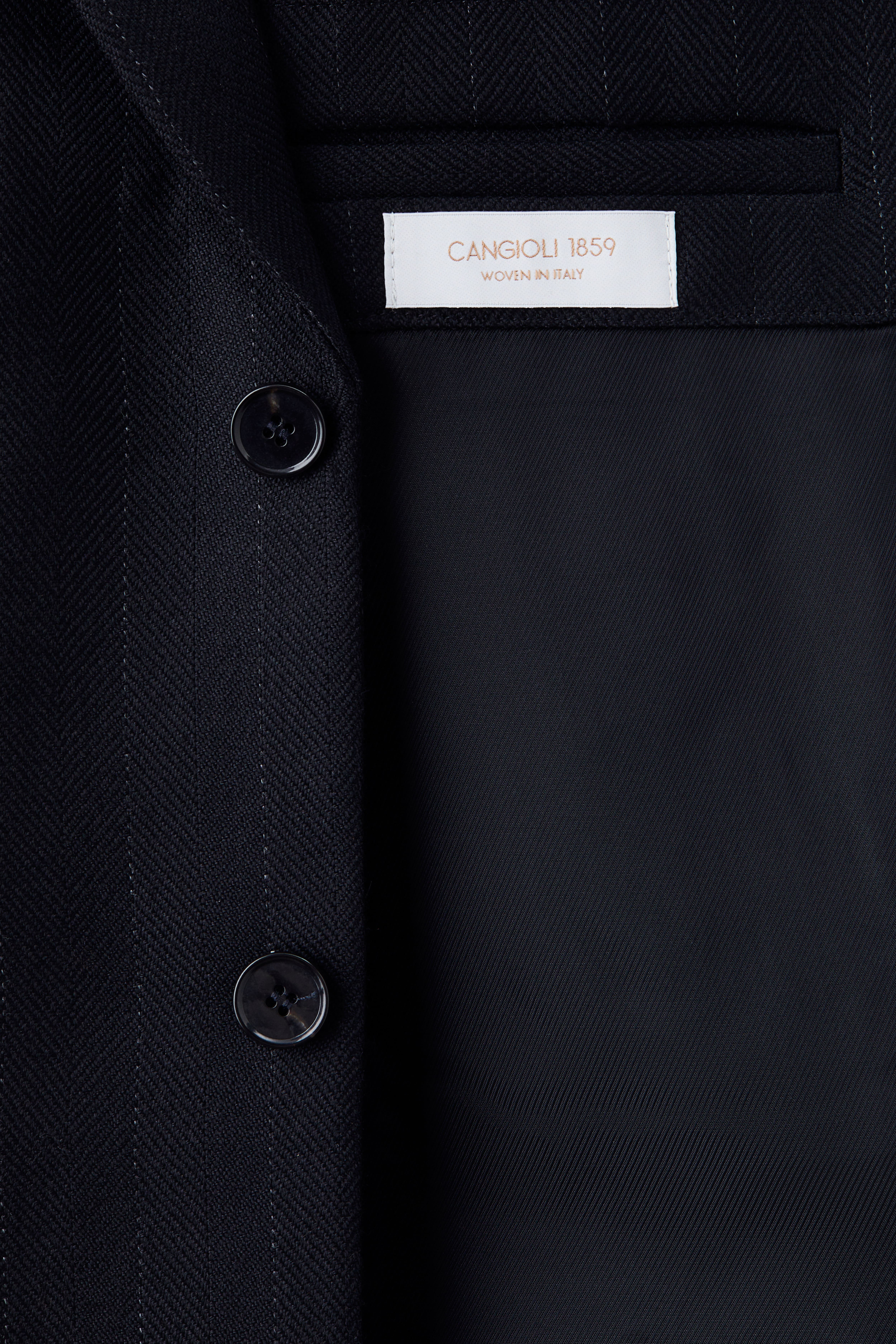 Long Single-Breasted Wool Jacket