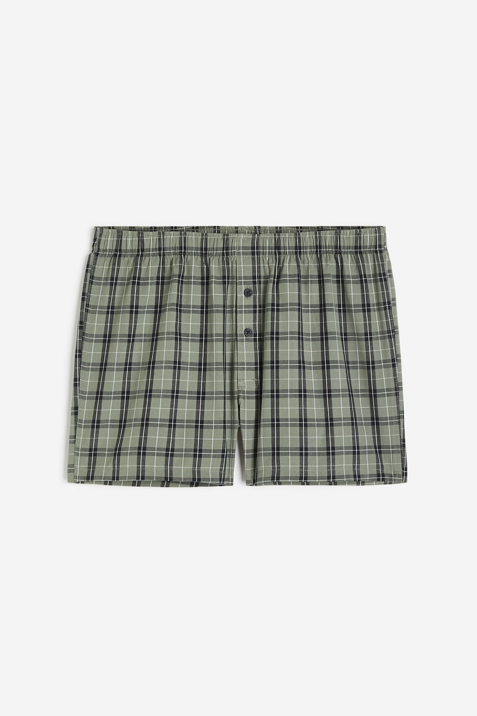 5-pack Woven Cotton Boxer Shorts - Green/Check/Dark grey/Black/Grey/White check/Blue/Check/Dark grey/Check/Light blue/Dark blue/Black/Stripe/Light blue/Stripe/Light green/Dark green/Navy blue/Check/Light blue/Dark blue/Dark grey/Grey/Stripe/Black/Check/Beige/Check/Blue/Check/Dark green/Check/Light beige/Pattern/Greige/Check/Light blue/Stripe/Blue/Check/Dark grey/Check - 5