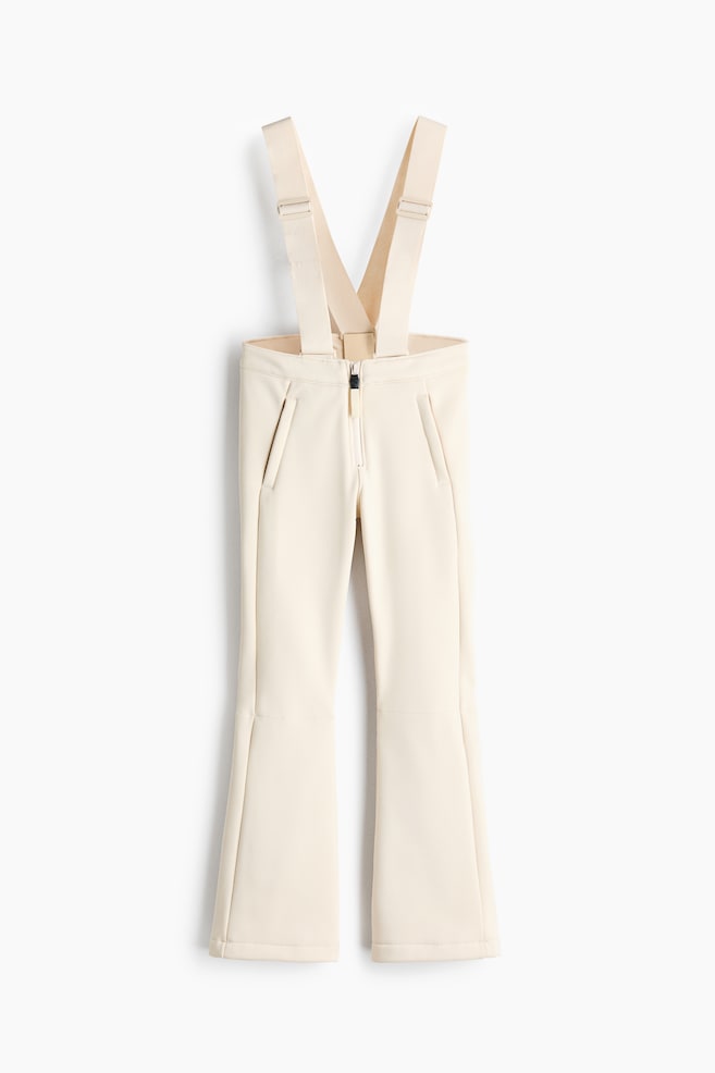 Water-repellent ski trousers - Cream/Aubergine purple - 1