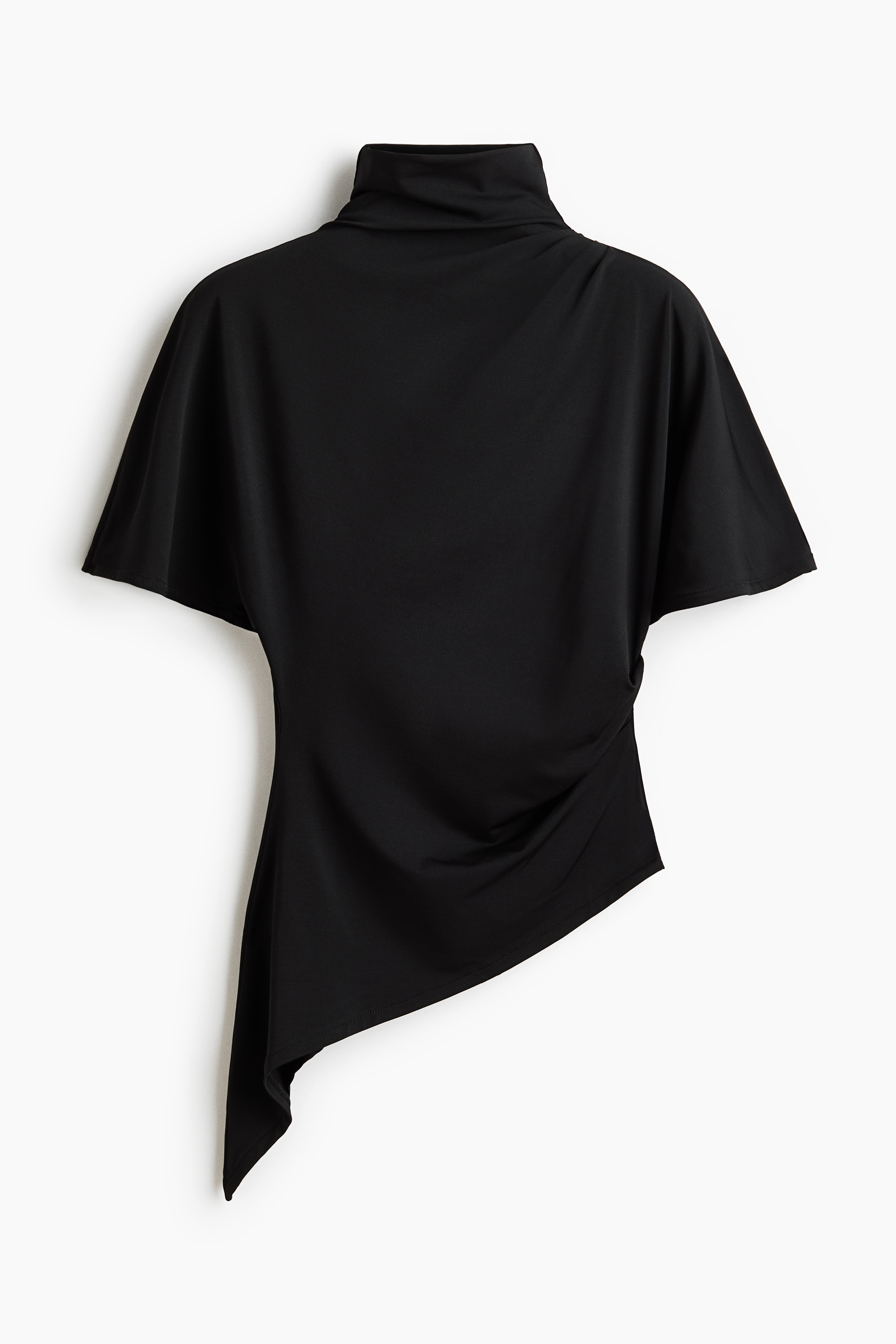 me グラフィックプリーツタートルネック 半袖 半袖タートルネック | Tシャツ＆ロールネックトップス | H&M JP