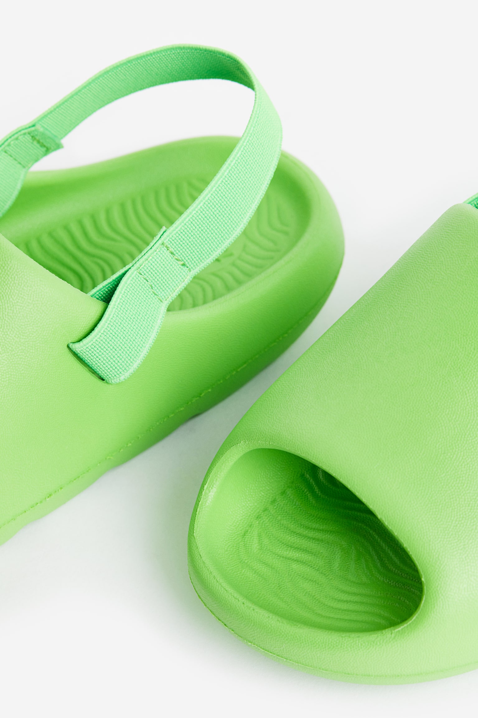 Chunky pool slides - Bright green - 3