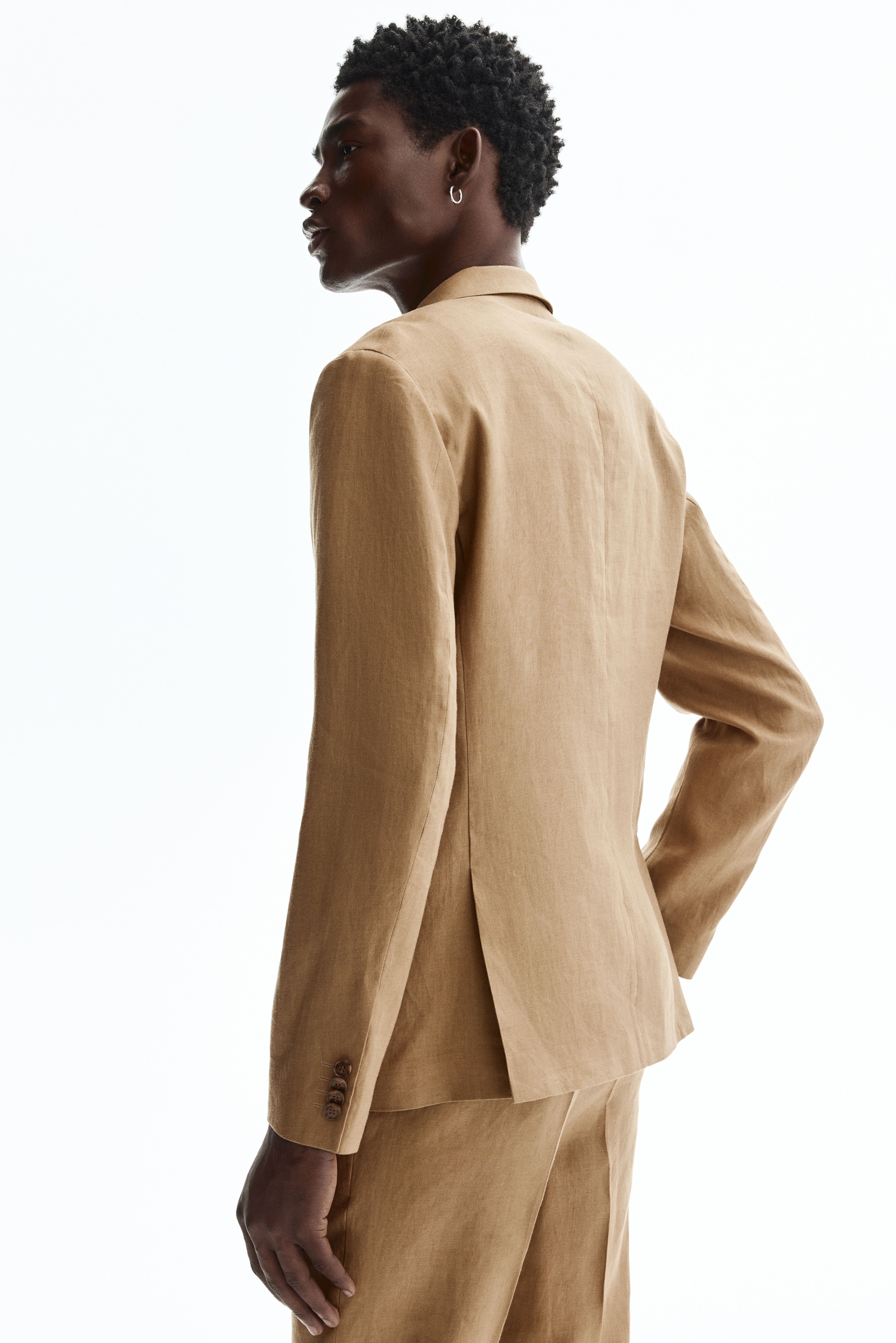 Slim-Fit Linen Jacket