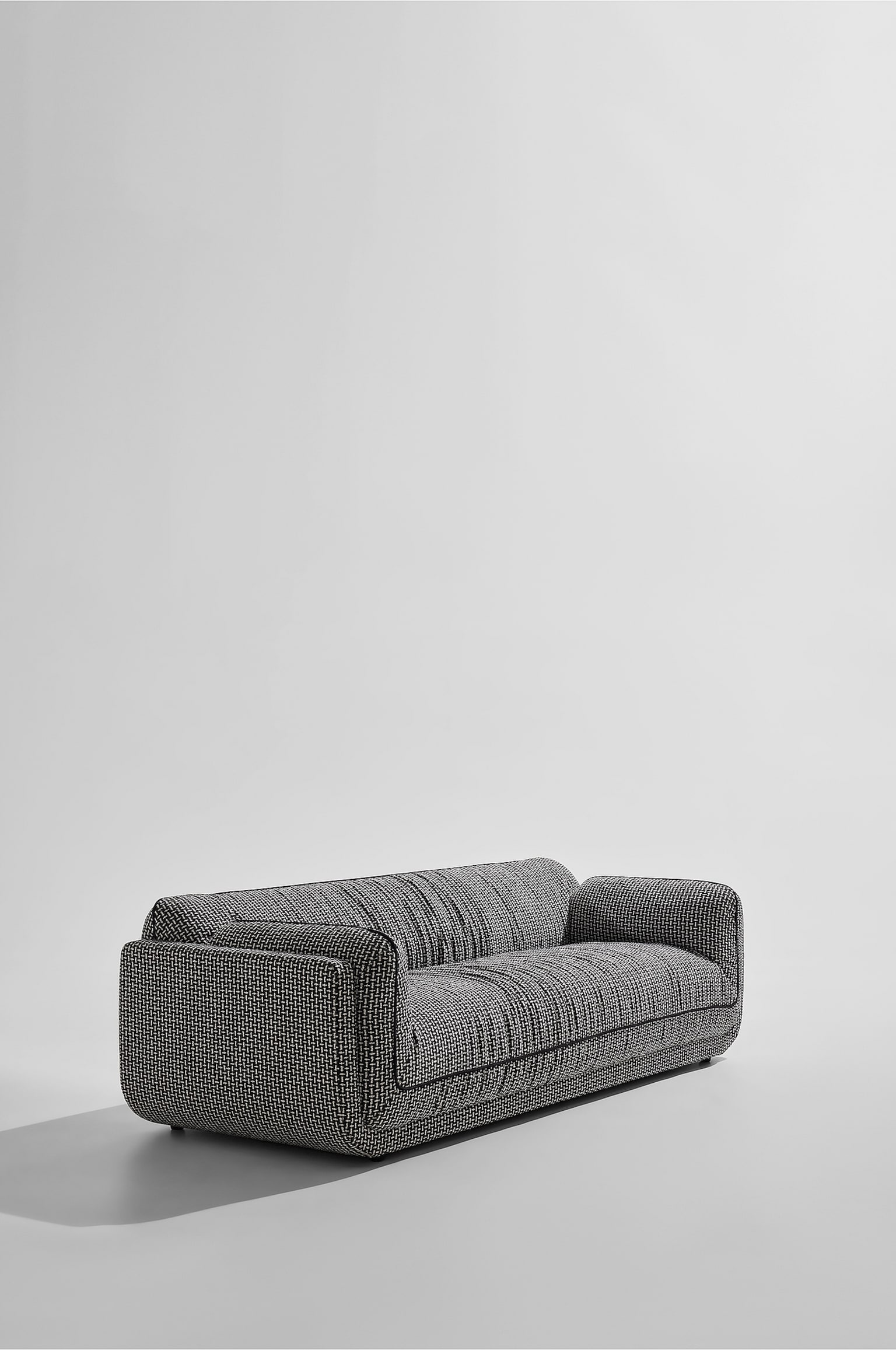 Otto 3-sitzer-sofa - Schwarz/weiß - 6