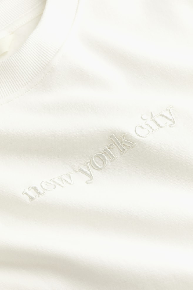 Sweatshirt med tryk - Hvid/New York City/Mørkegrå/New York/Lysegrøn/Bisous/Lysegråmeleret/Sport Studios/Hvid - 4