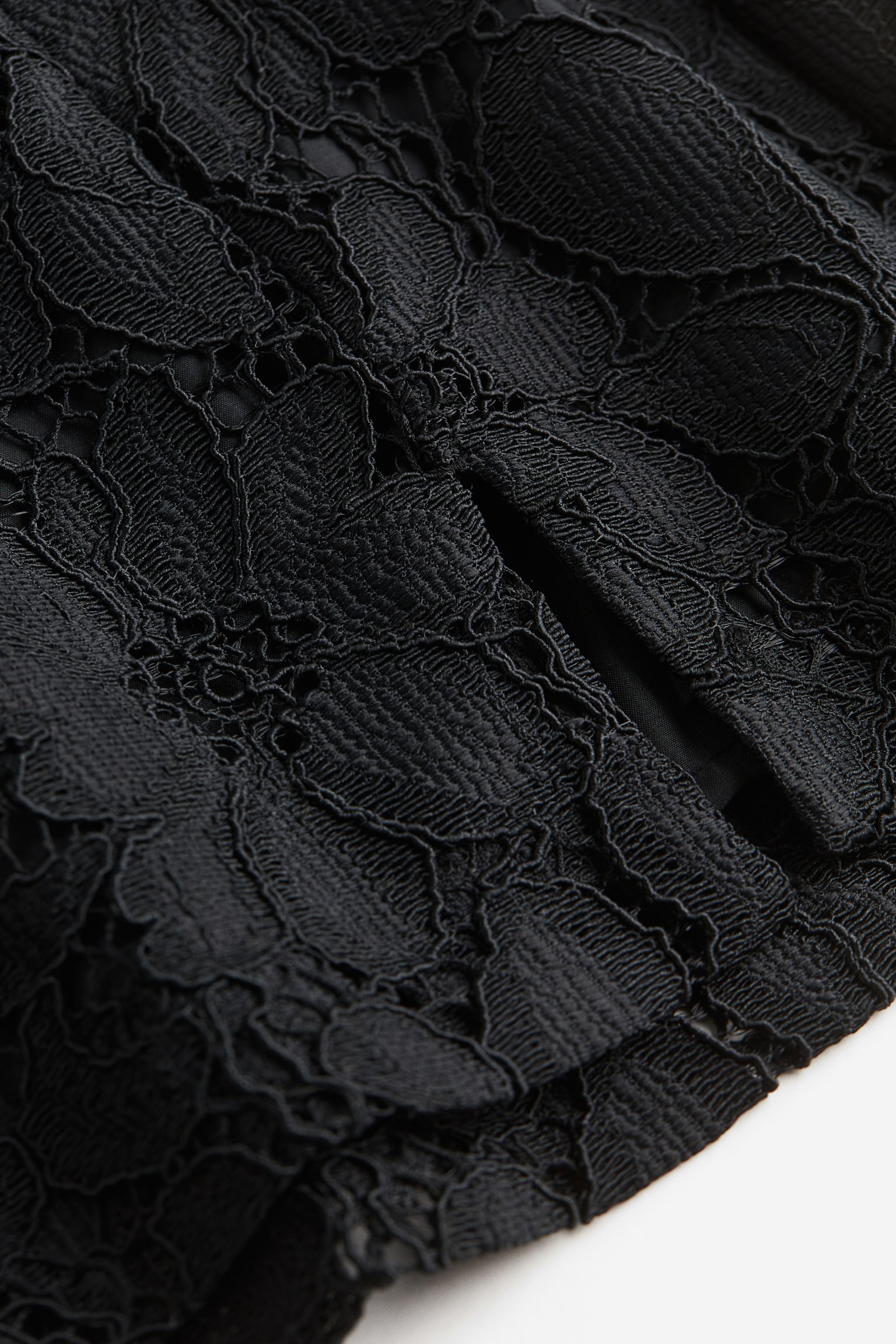 Lace skirt - Black - 5