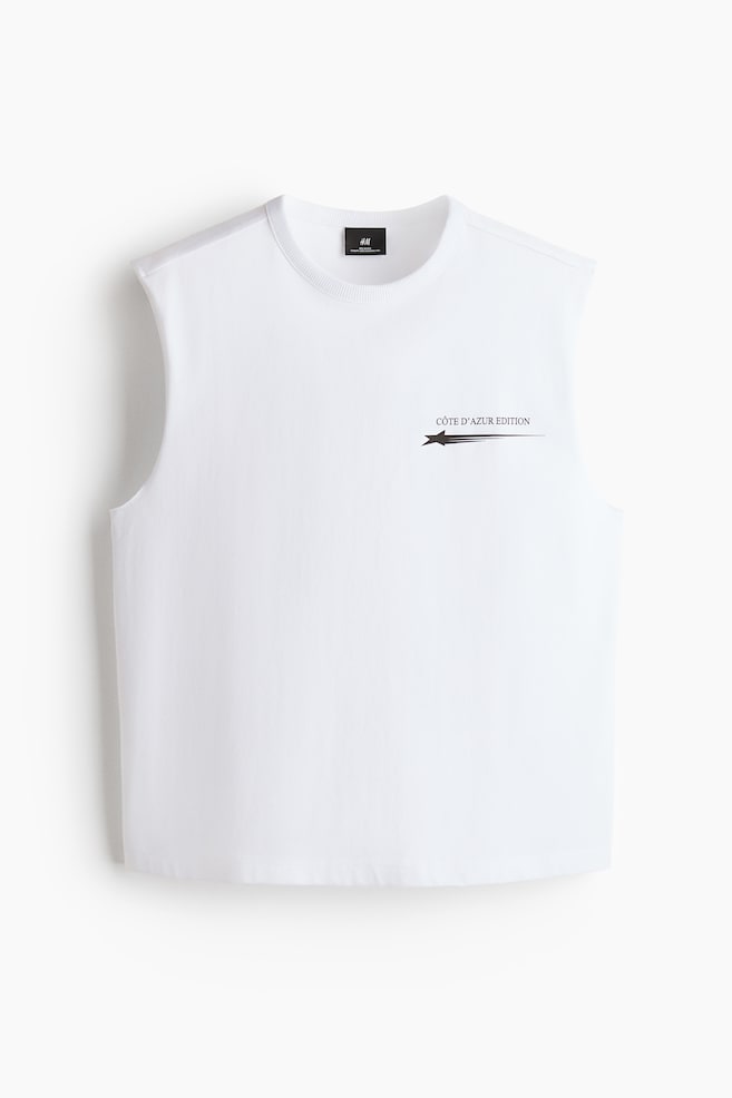 Loose-Fit Printed Sleeveless T-Shirt - White/Côte d'Azur Edition/Black/Côte d'Azur/Dark gray/Offshore/Coral pink/82/White/California/Black/Los Angeles - 1