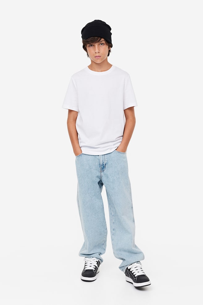 Baggy Fit Jeans - Lys denimblå/Mørk denimblå/Mørk grå/Sort - 2