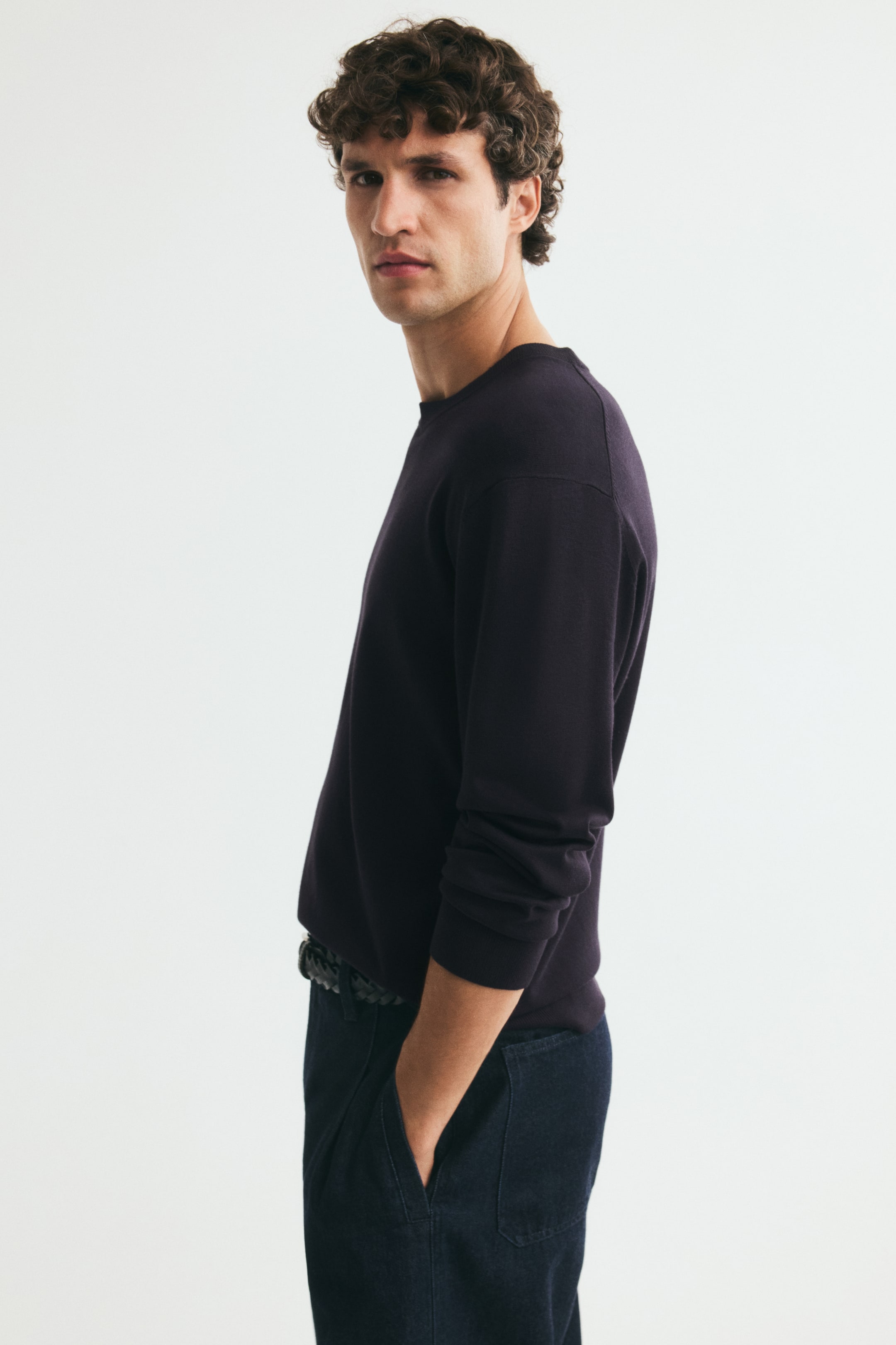 Regular-Fit Fine-Knit Sweater