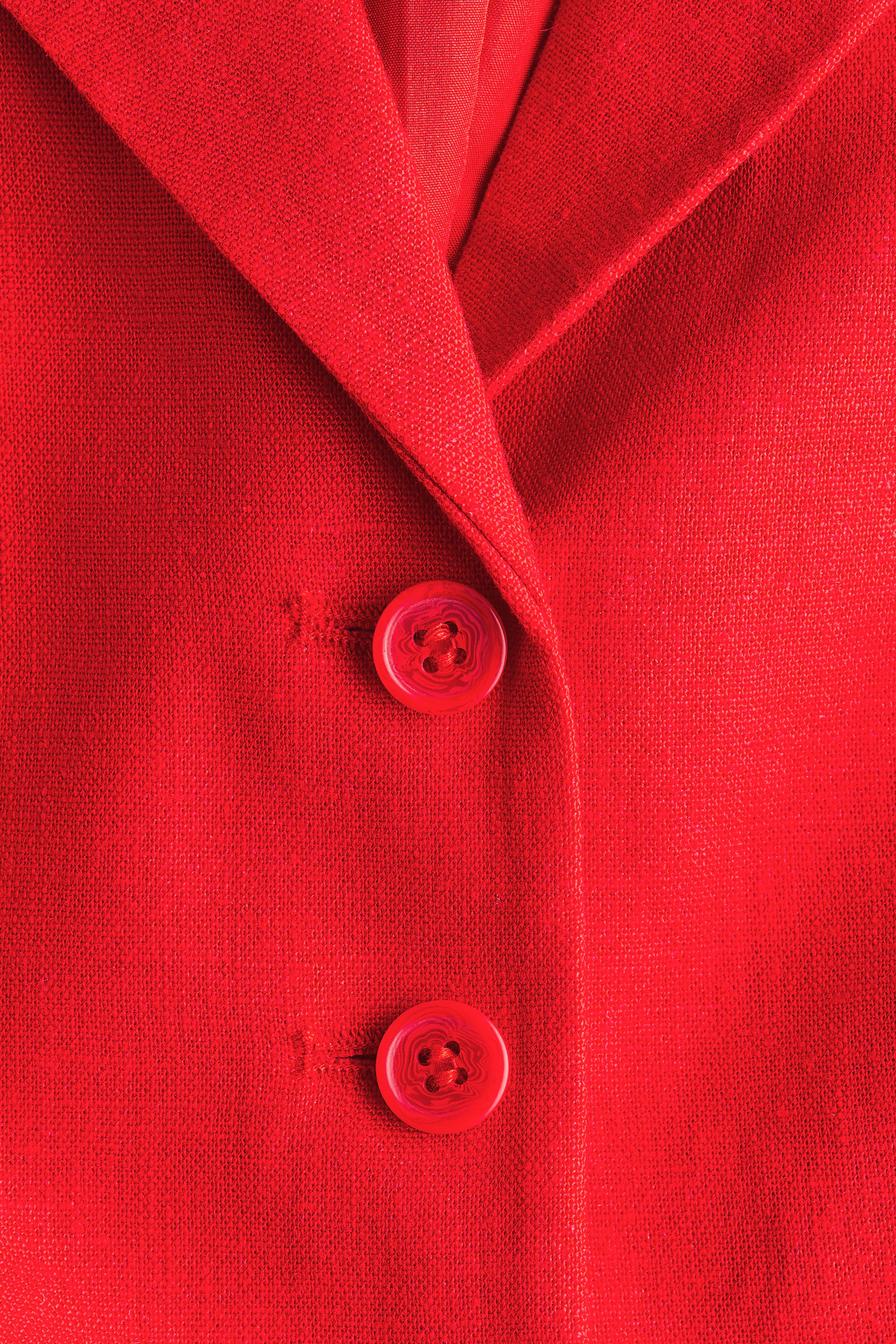 Linen-blend waistcoat