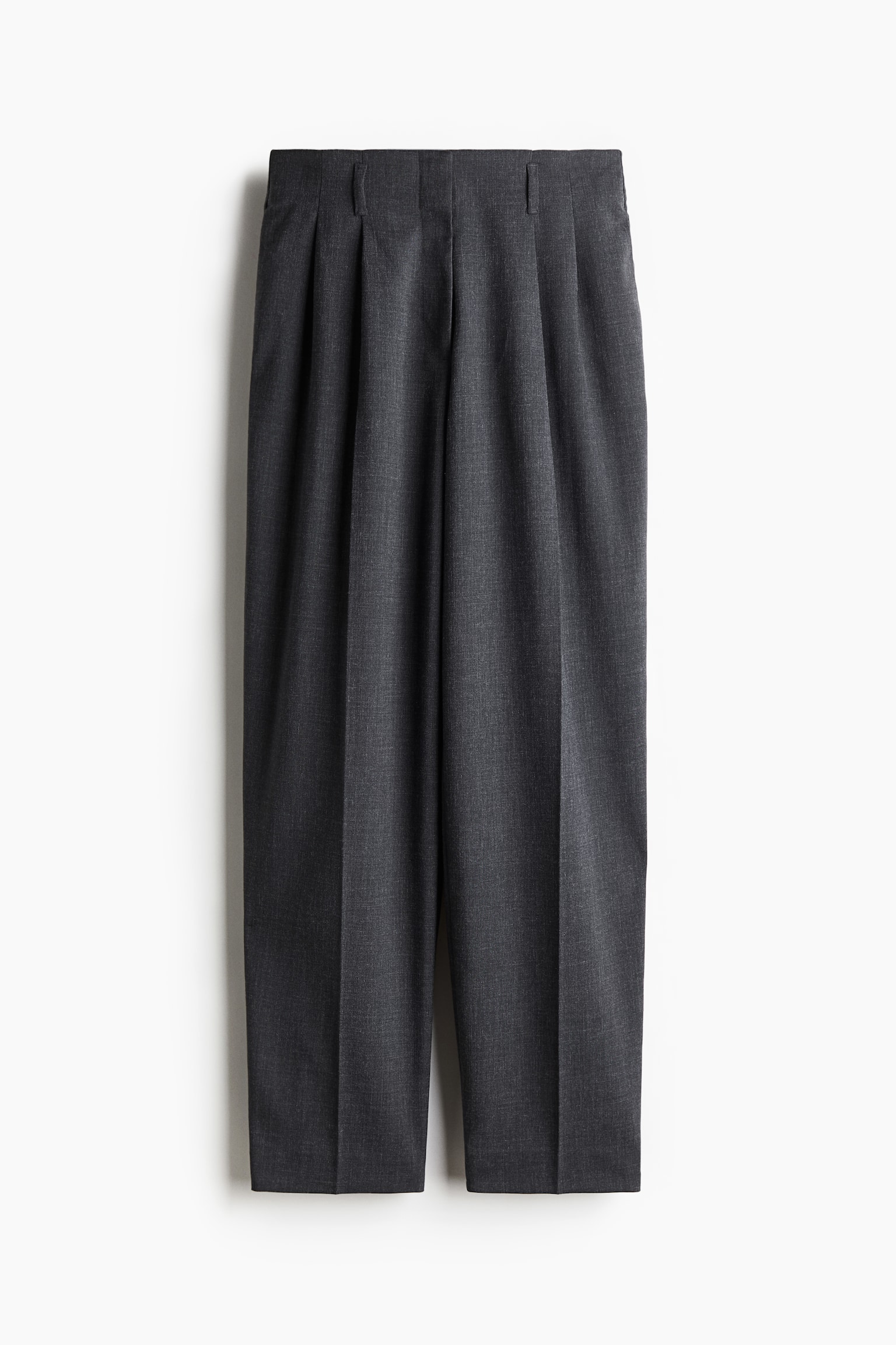 Tapered trousers - Dark grey marl/Black/Greige - 2