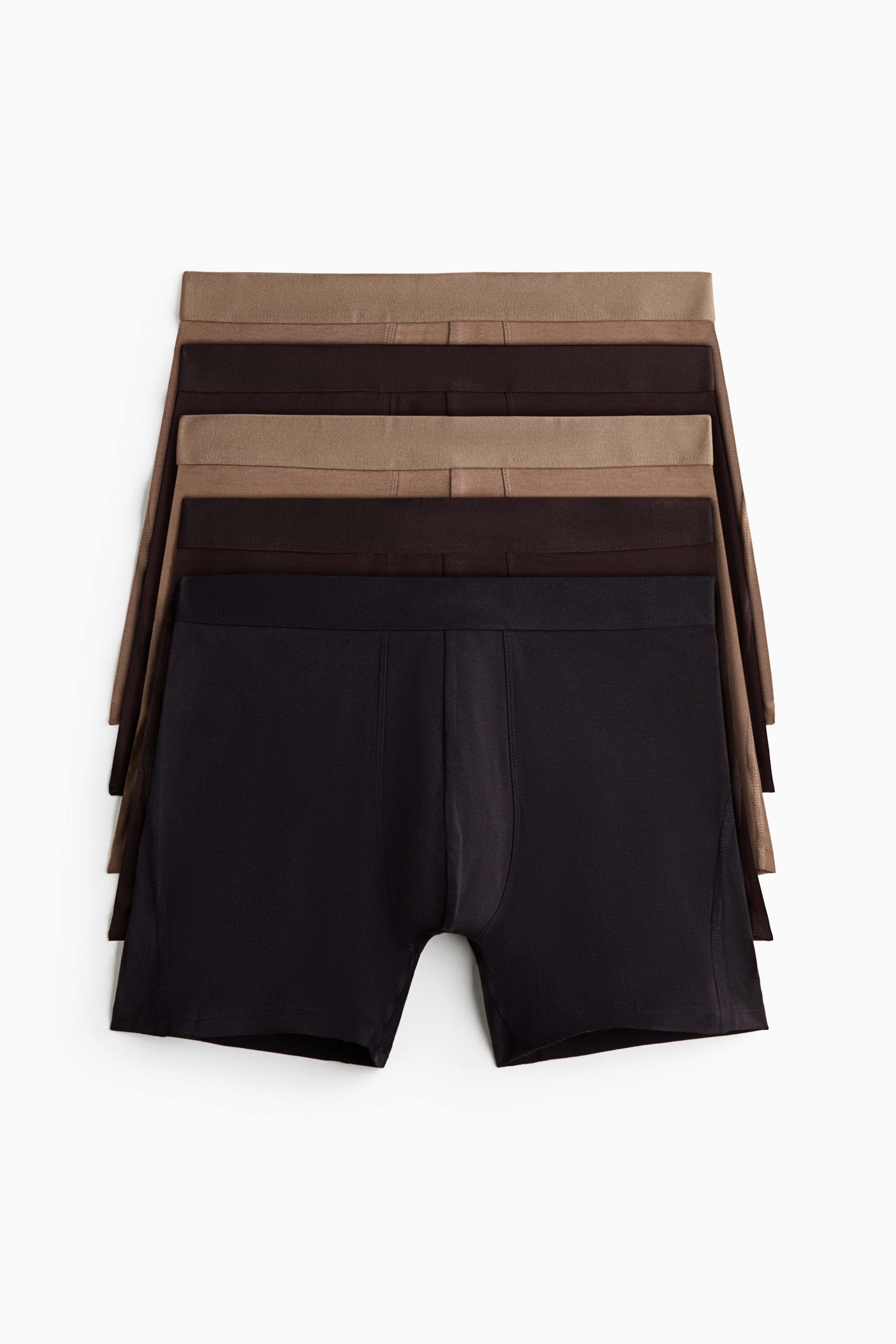 5-pack mid trunks with Lycra®Model