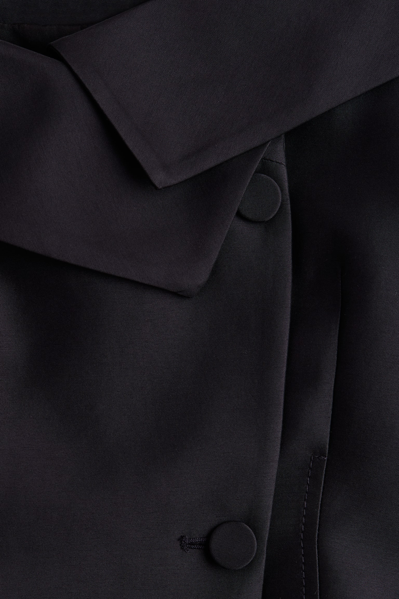 Double-breasted blazer dress - Preto/Vermelho vivo - 4