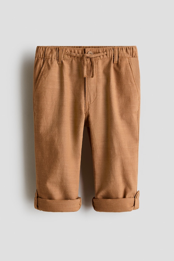 Детские брюки H&M Cotton Roll-Up Pants
