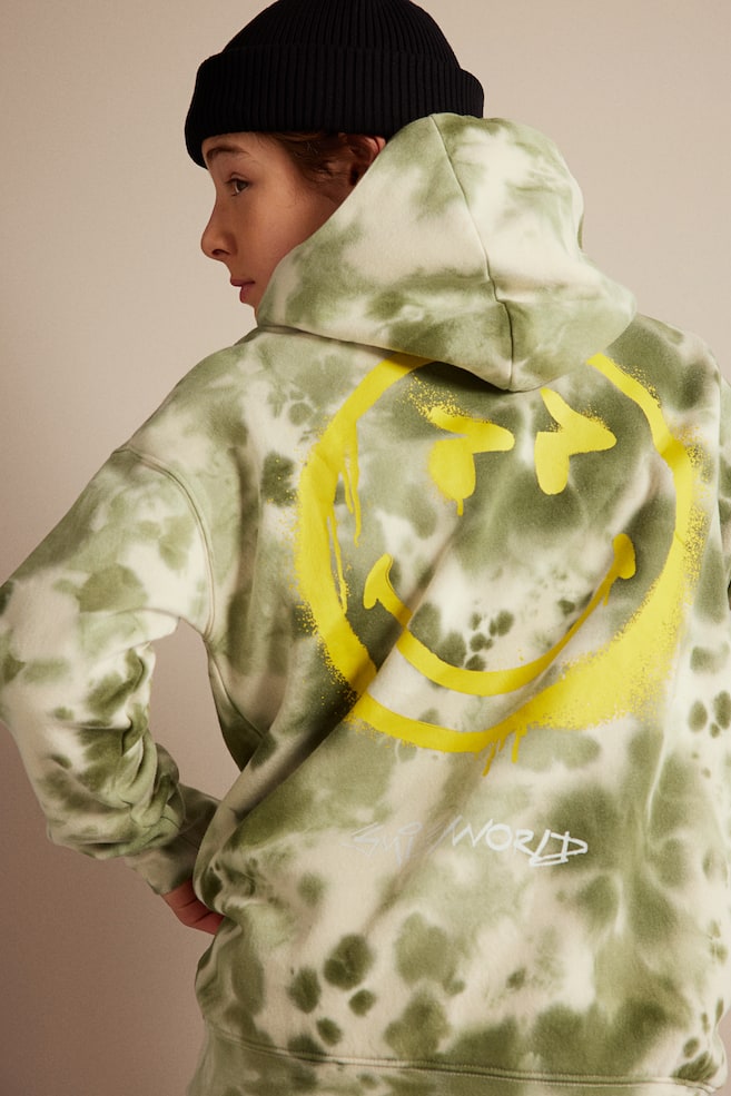 Motif-detail hoodie - Khaki green/SmileyWorld®/Beige/The Simpsons/Black/PlayStation/Black/Ghostbusters/dc/dc/dc/dc/dc/dc - 2