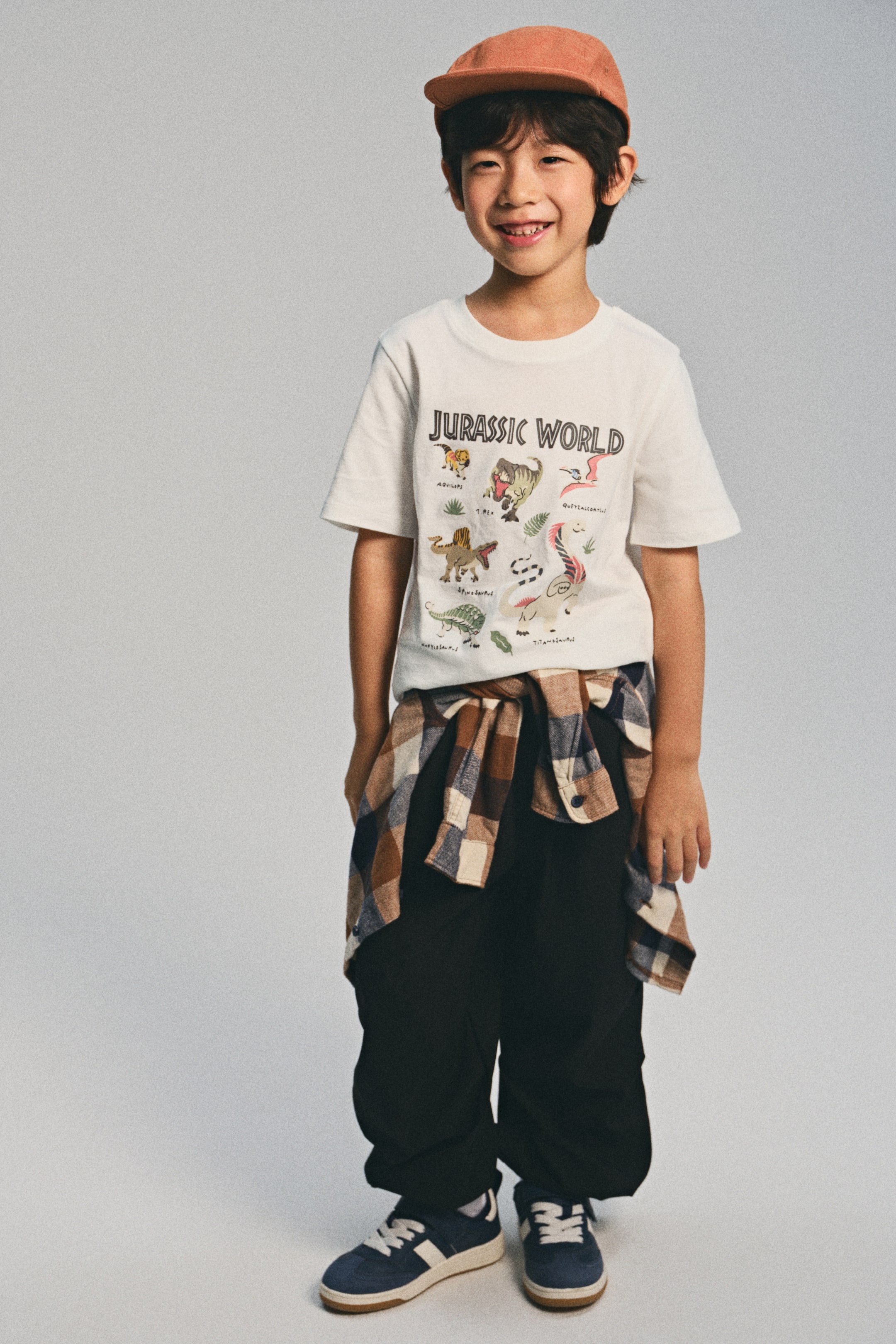 View larger image: Print-motif cotton T-shirt - White/Jurassic World - Kids | H&M SG 1