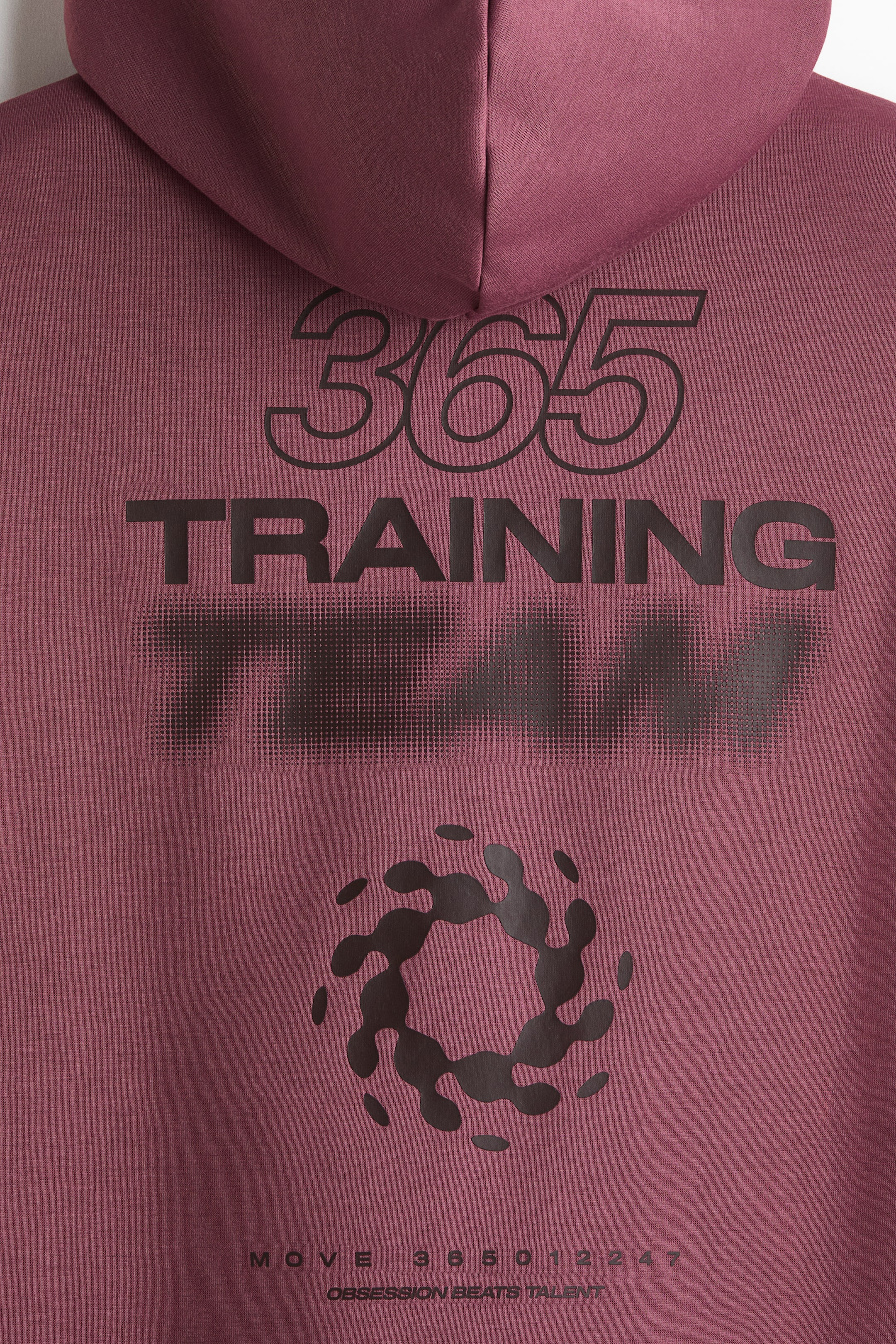 View larger image: Oversized Fit Sport hoodie with DryMove™ - Dark pink - Men | H&M IN 7