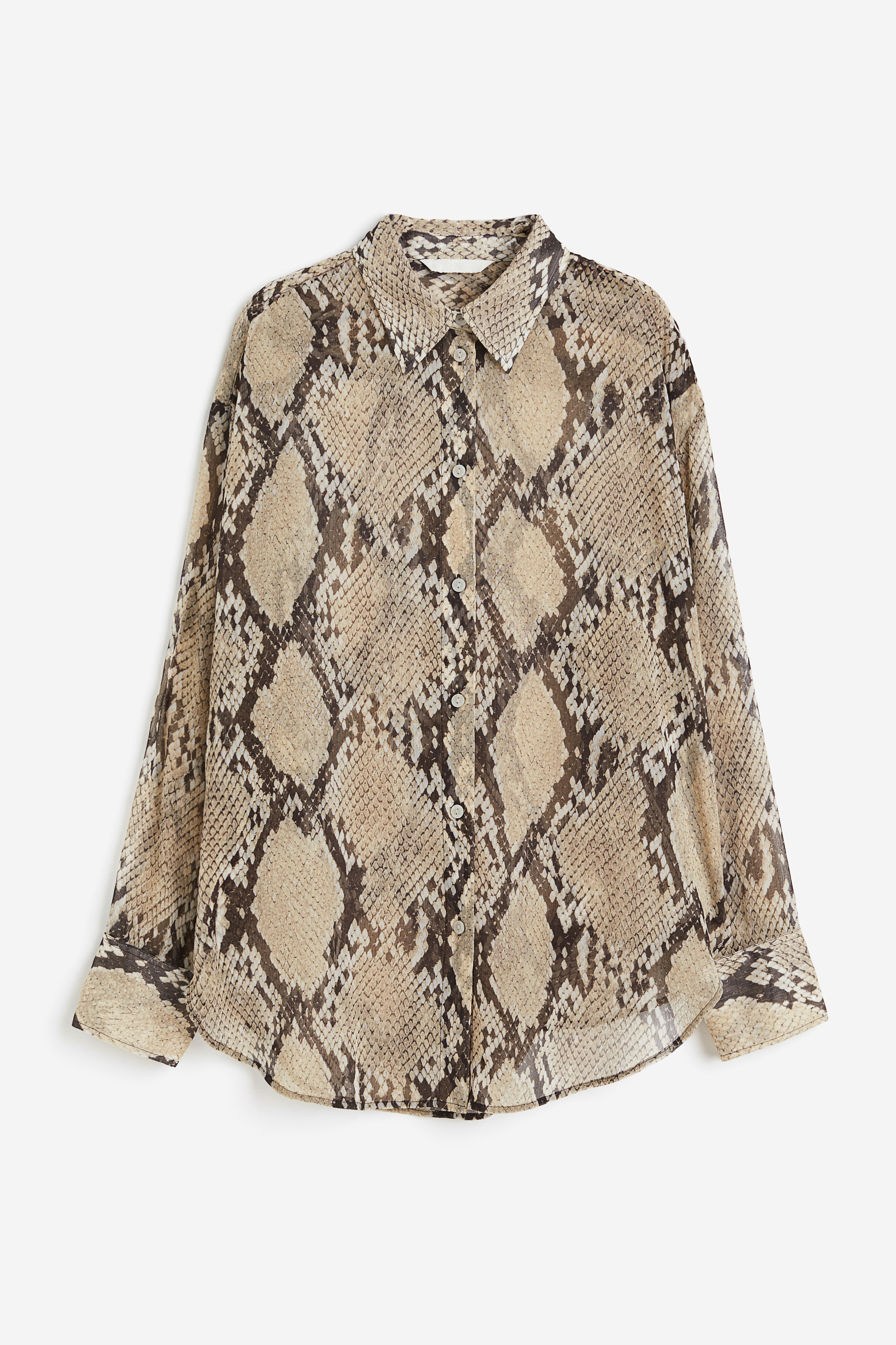 Snake Skin Print Silk Blouse online