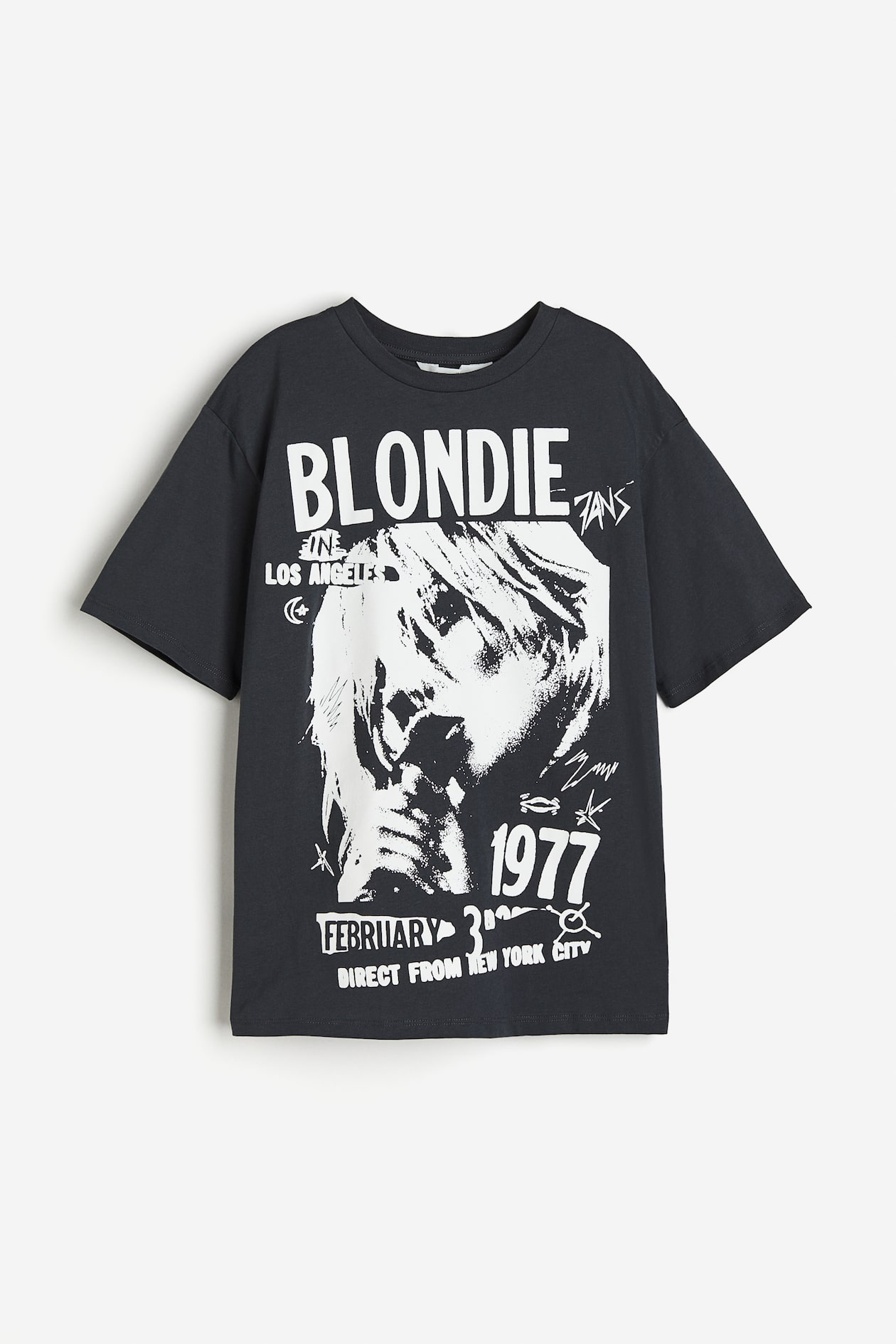 プリントオーバーサイズTシャツ - ダークグレー／Blondie - Kids | H&M JP