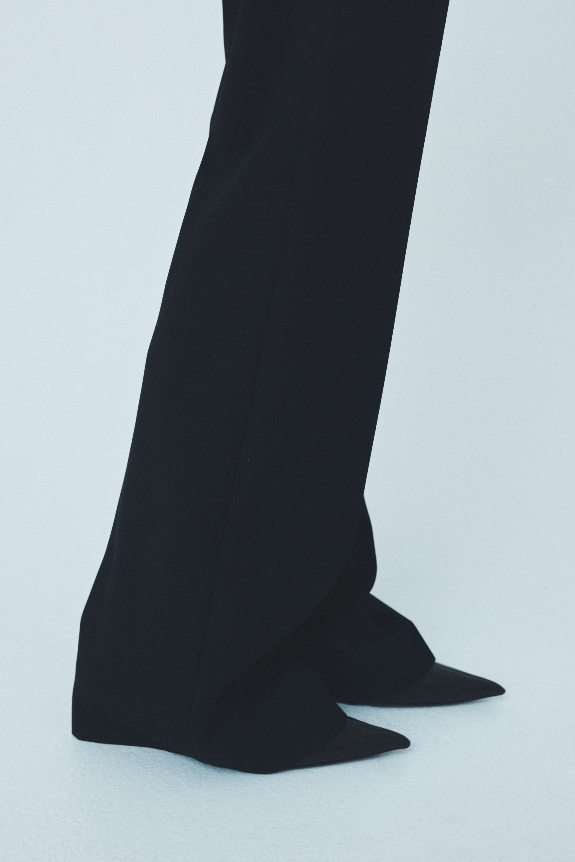 Tailored wool trousers