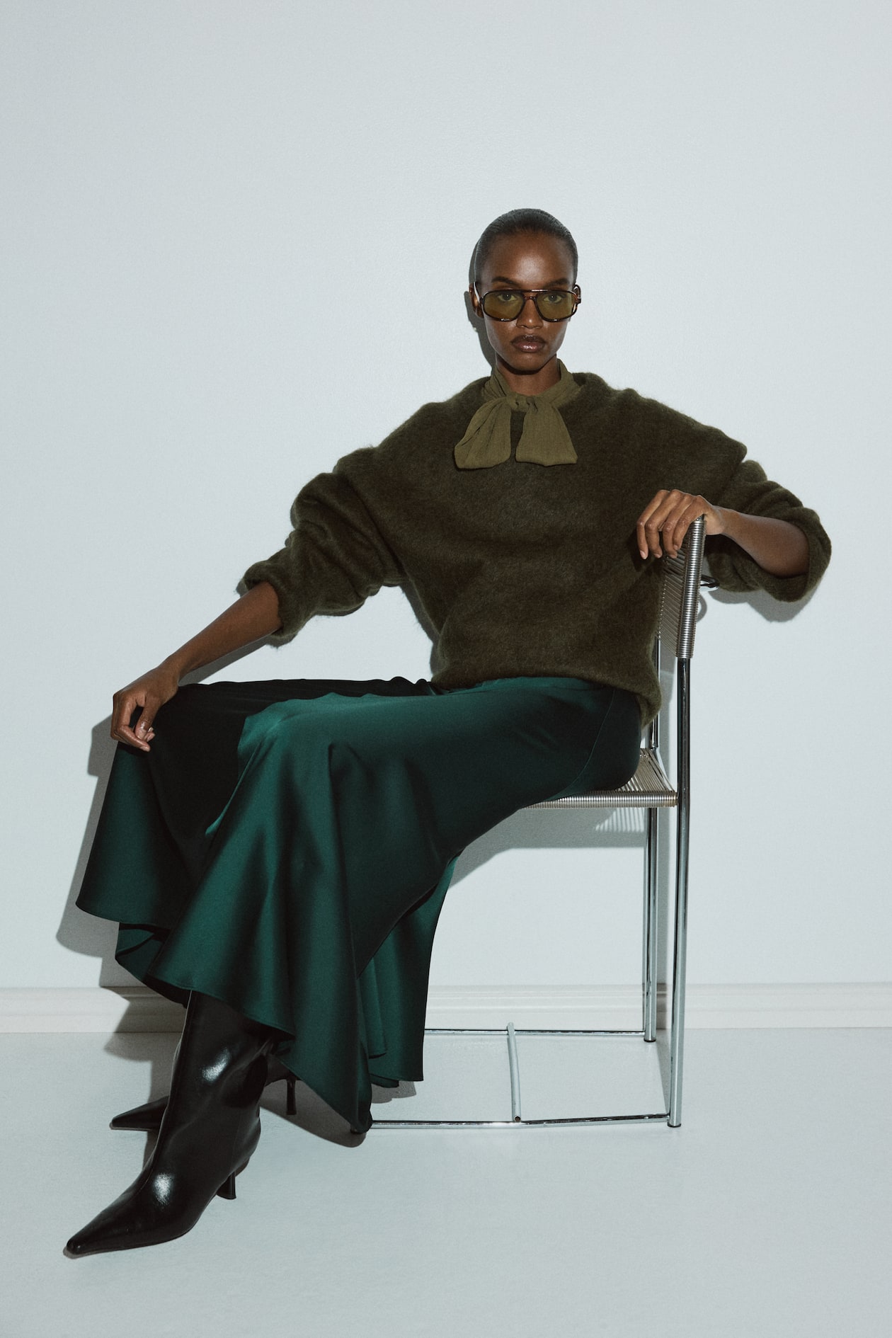 Satin Maxi Skirt - image 2