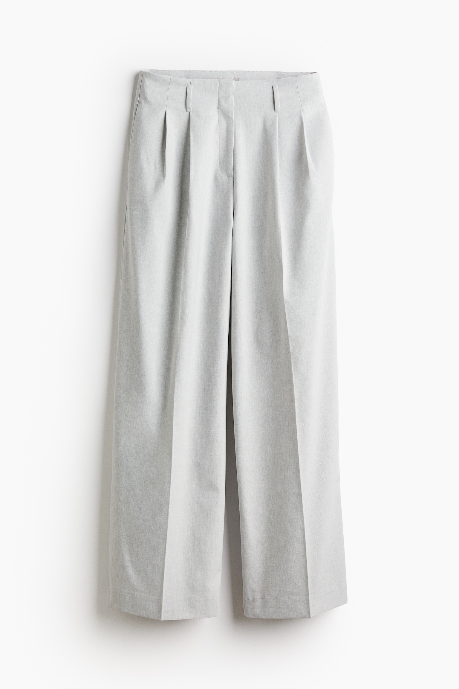 Tailored trousers - Light grey/Light beige - 1