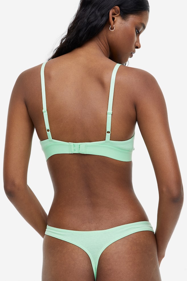 2-pack bra tops - Mint green/Beige/Black/White/Light blue/Floral/Light blue/Light pink/dc/dc/dc - 5