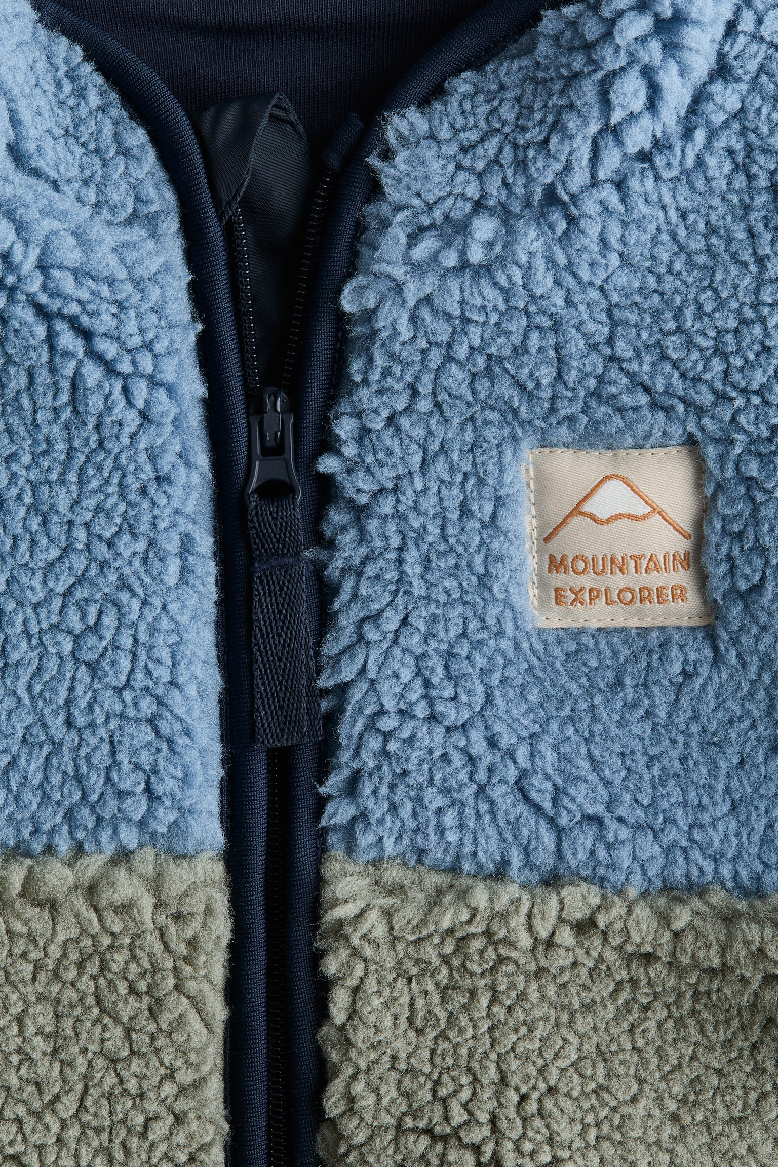 Teddy jacket - Dusty blue/Colour block/Light beige/Light pink/Khaki green/Cream - 2