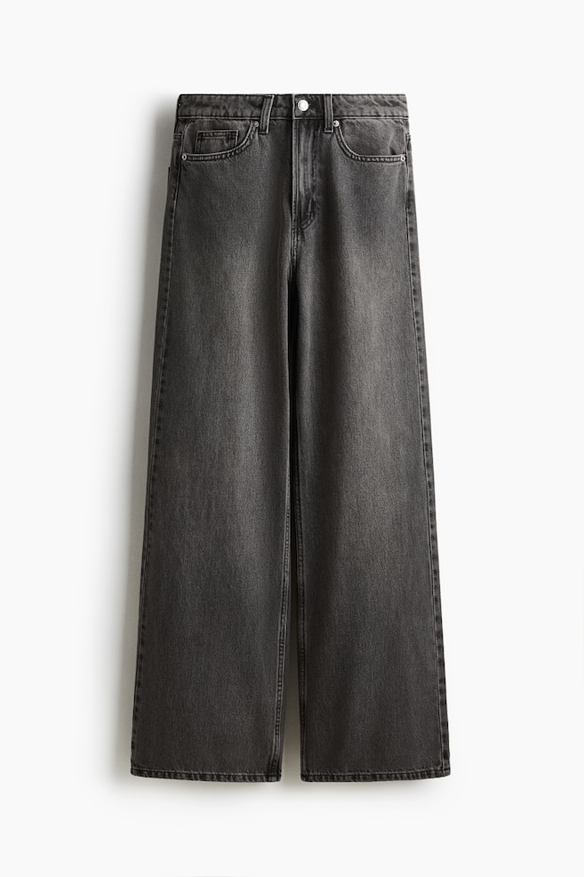 Wide High Waist Jeans - Donkergrijs/Denimgrijs/Wit/Denimblauw/Marinedenimblauw/Licht denimblauw/Washed zwart/Licht denimblauw/Donker denimblauw/Denimblauw/Donker denimblauw/Donker denimblauw/Licht denimblauw/Licht denimblauw - 1